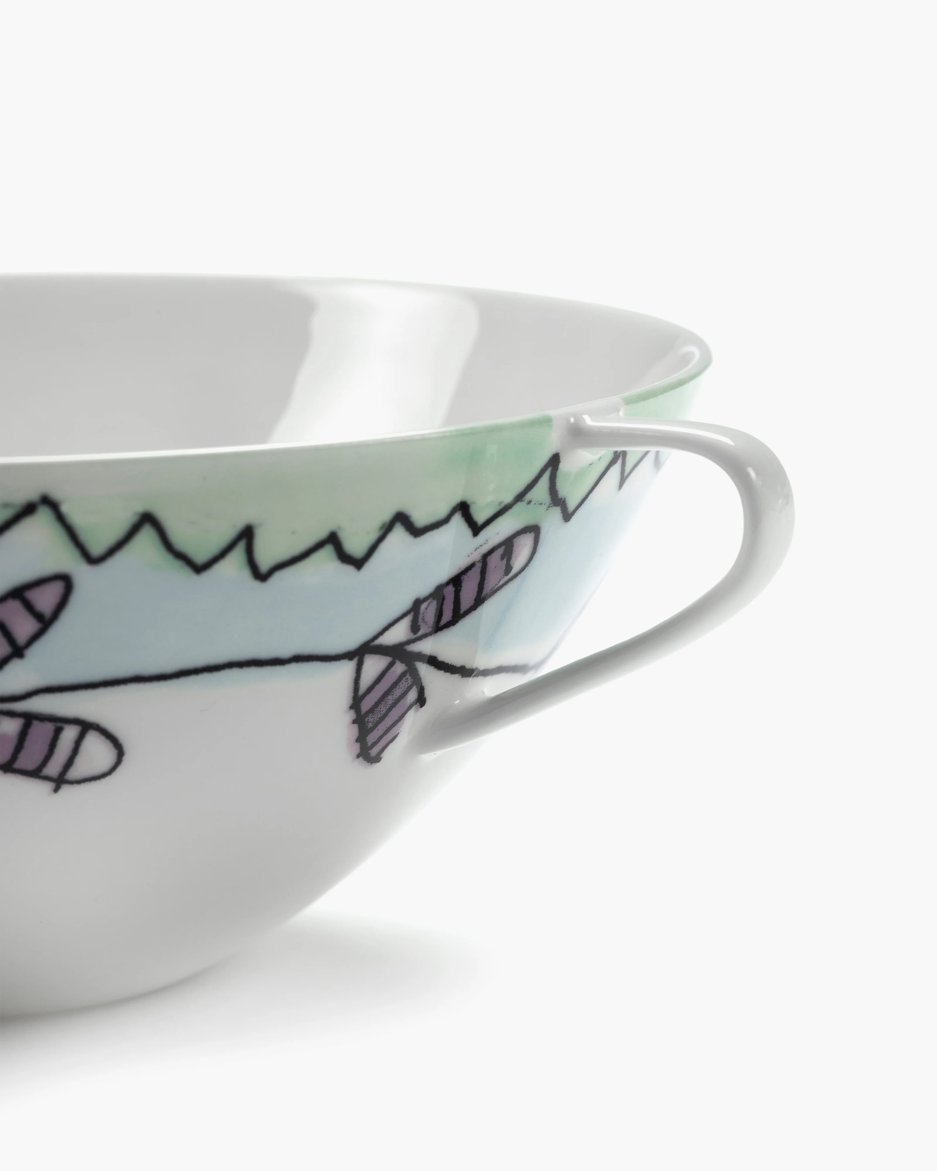 Soup bowl Blossom milk Midnight Flowers - Image 4