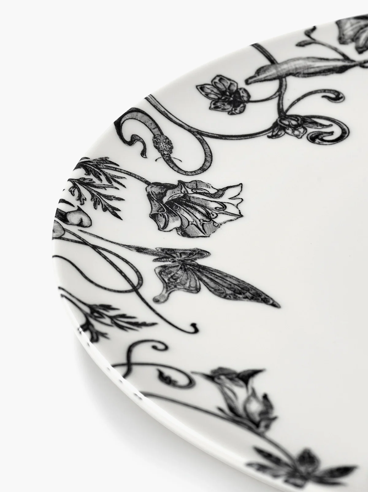 Starter plate floral fantasy white - black Unity - Image 7