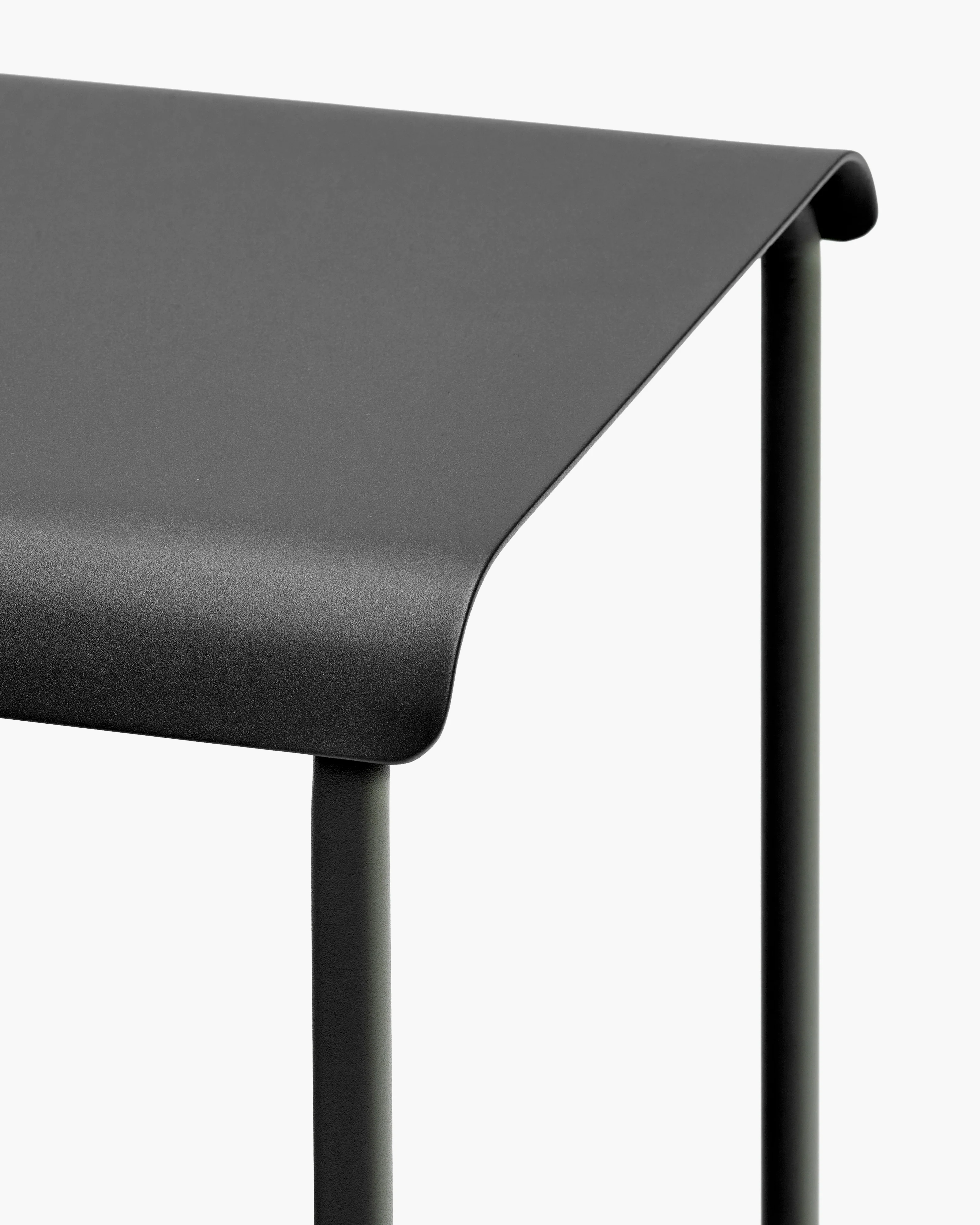 Stool aluminium black August - Image 3