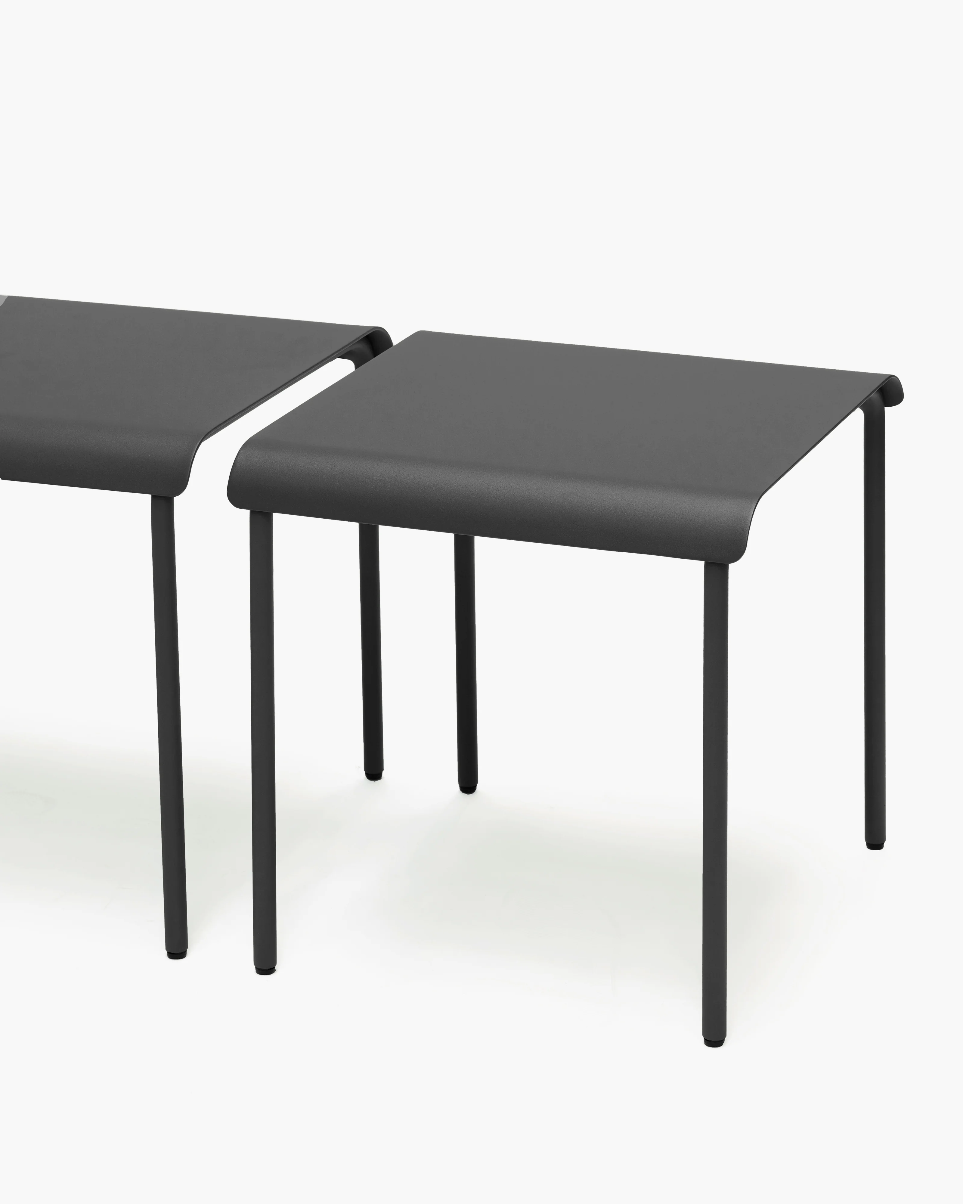 Stool aluminium black August - Image 4