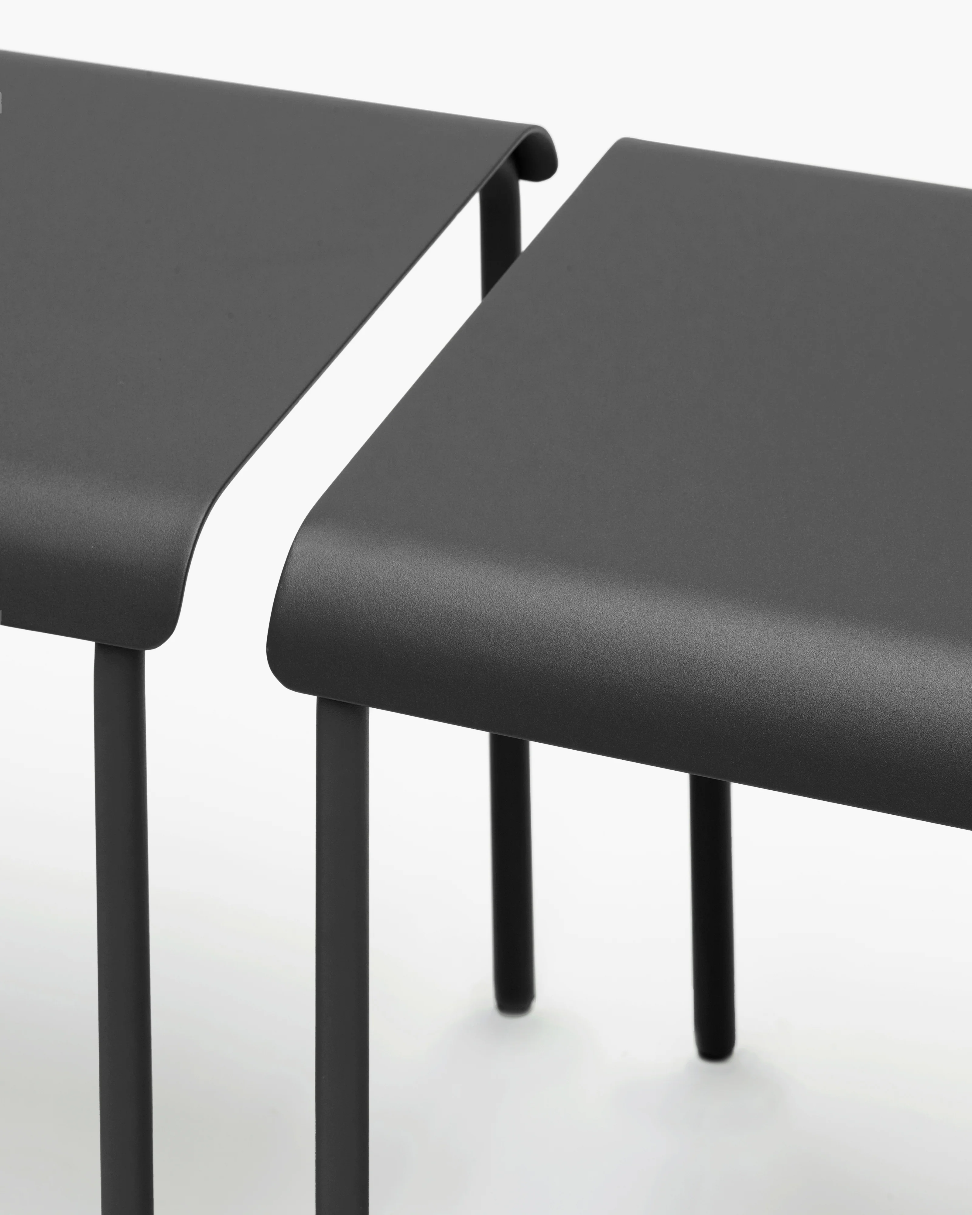 Stool aluminium black August - Image 5