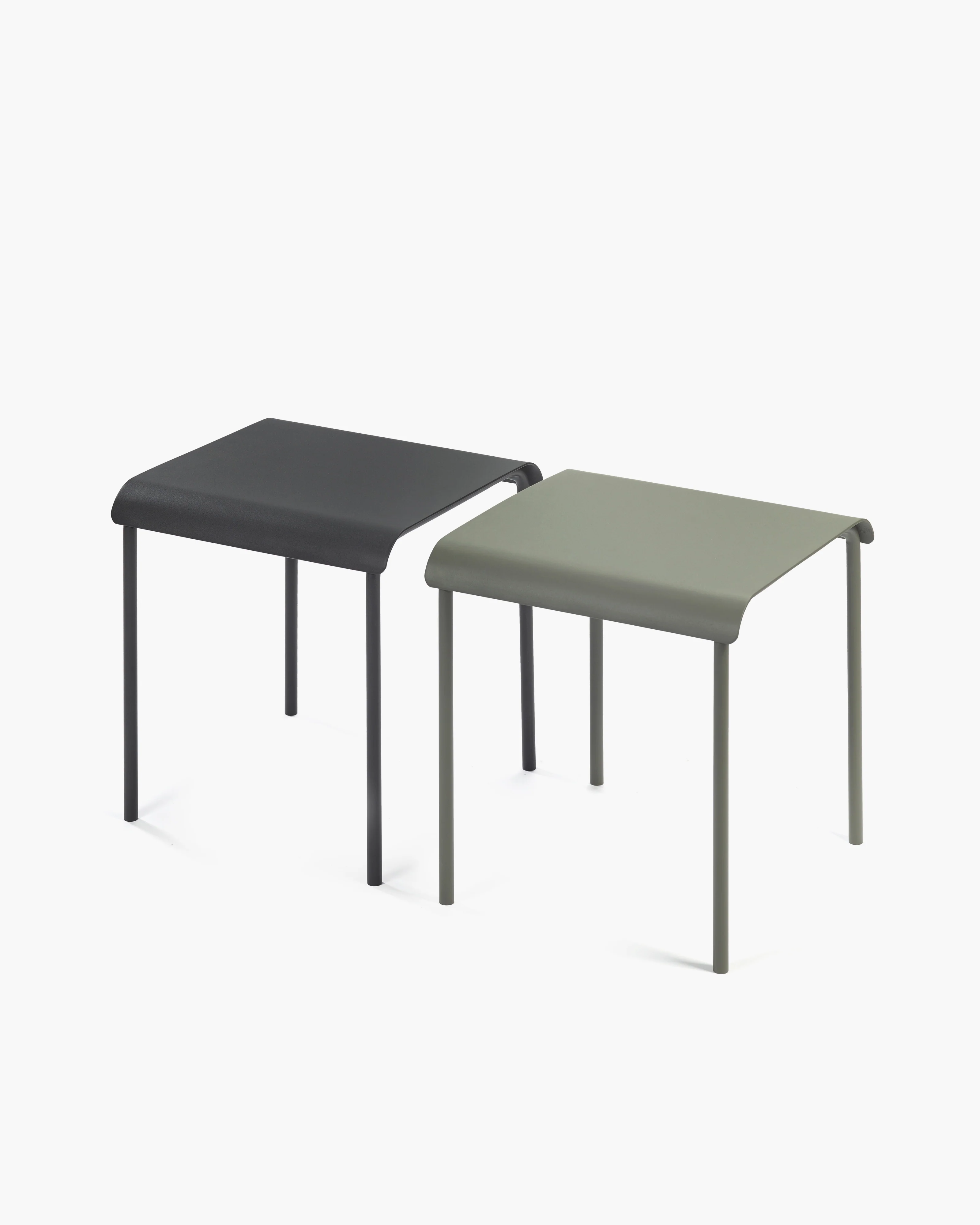 Stool aluminium eucalyptus green August - Image 5
