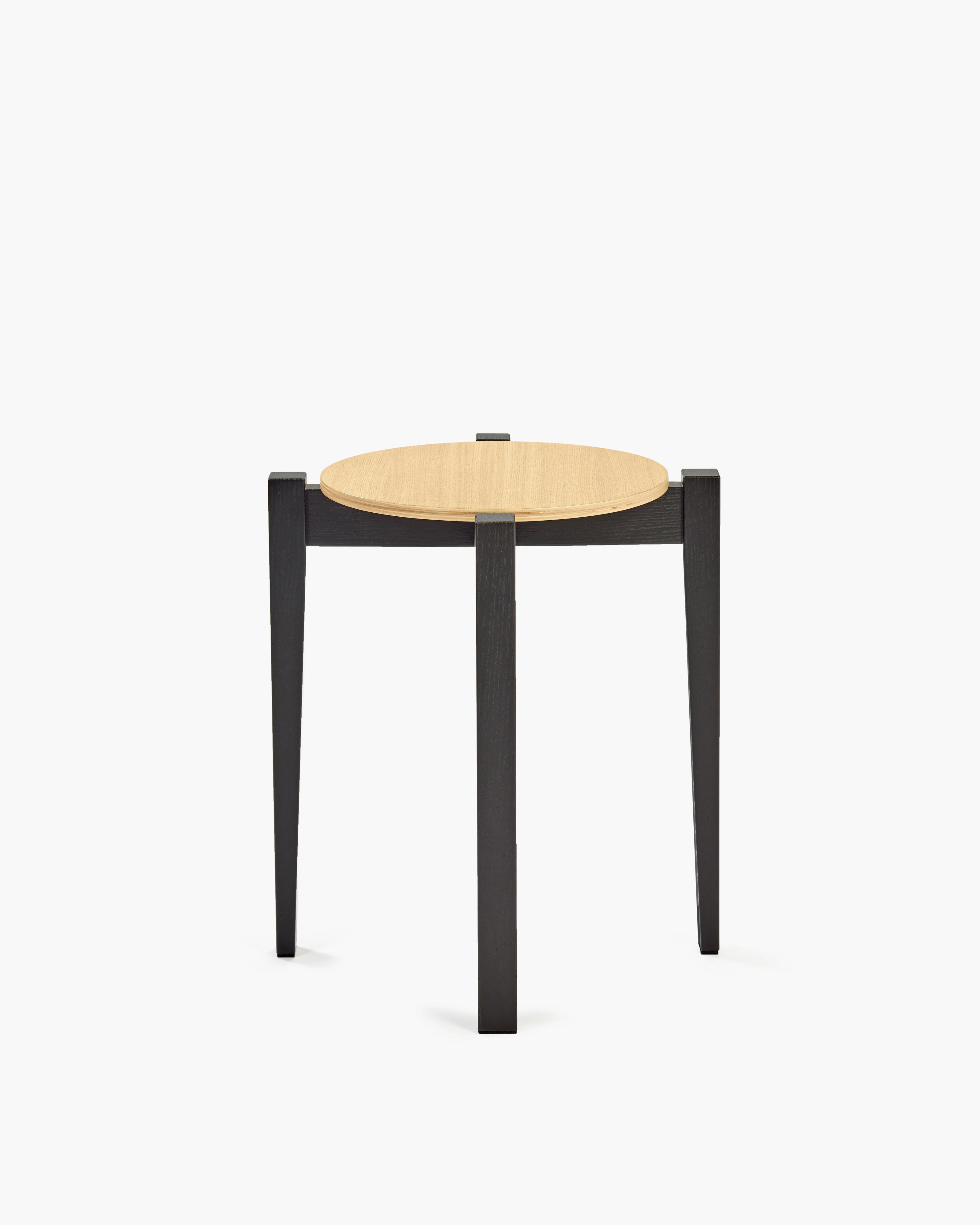 Stool beech black/oak natural Eloïs - Image 3