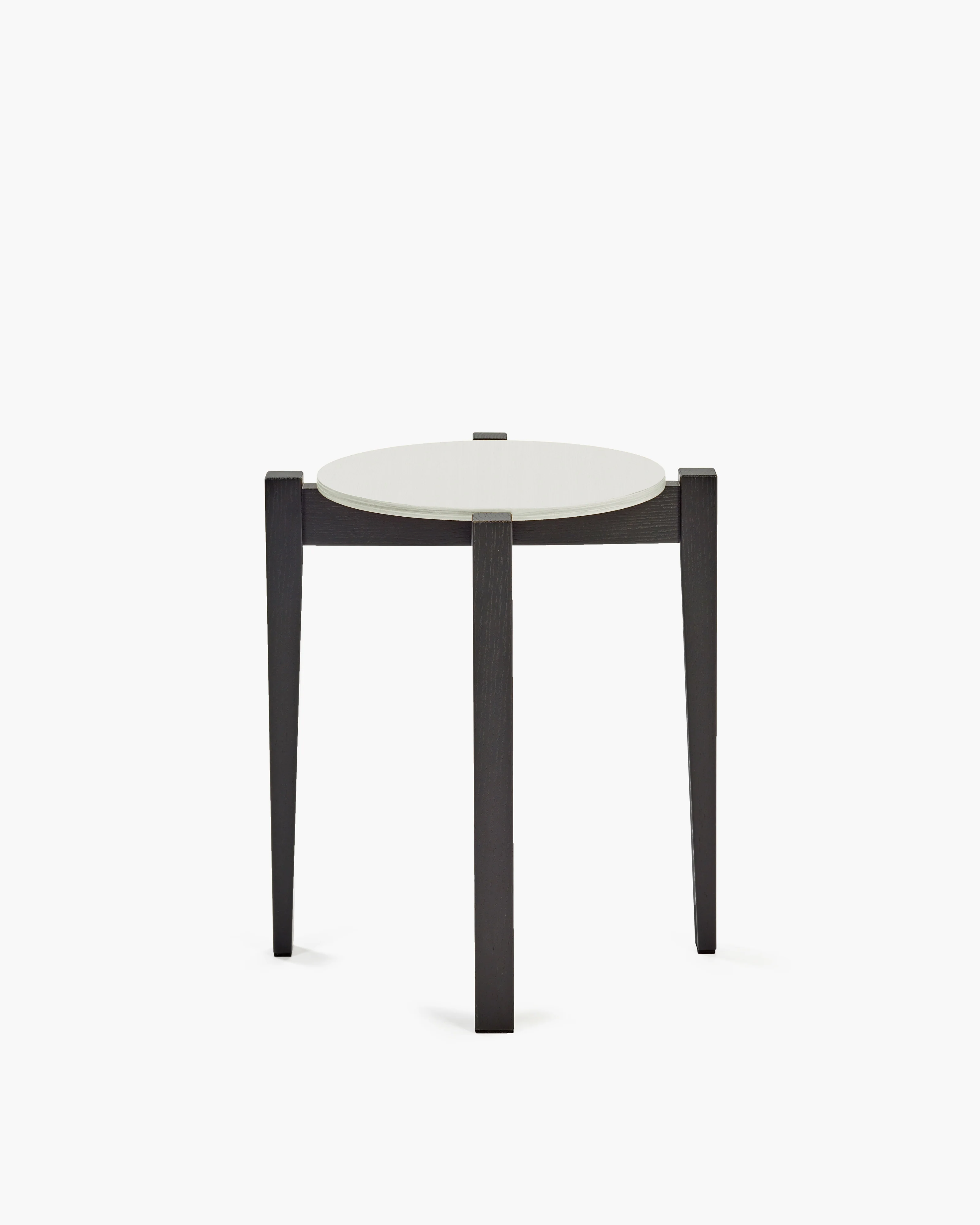 Stool beech black/off-white Eloïs - Image 3