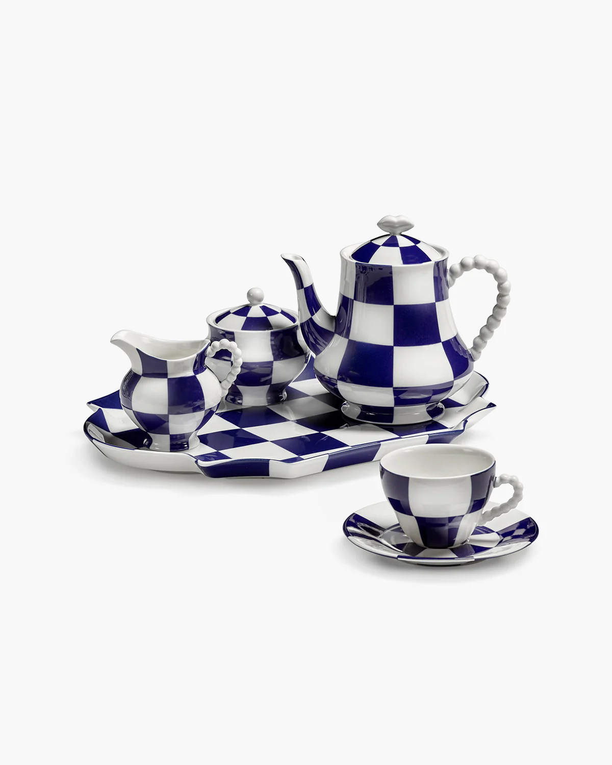 Sugar bowl blue - white FĂȘte des BĂȘtes Les Objets Mouleversants - Image 4