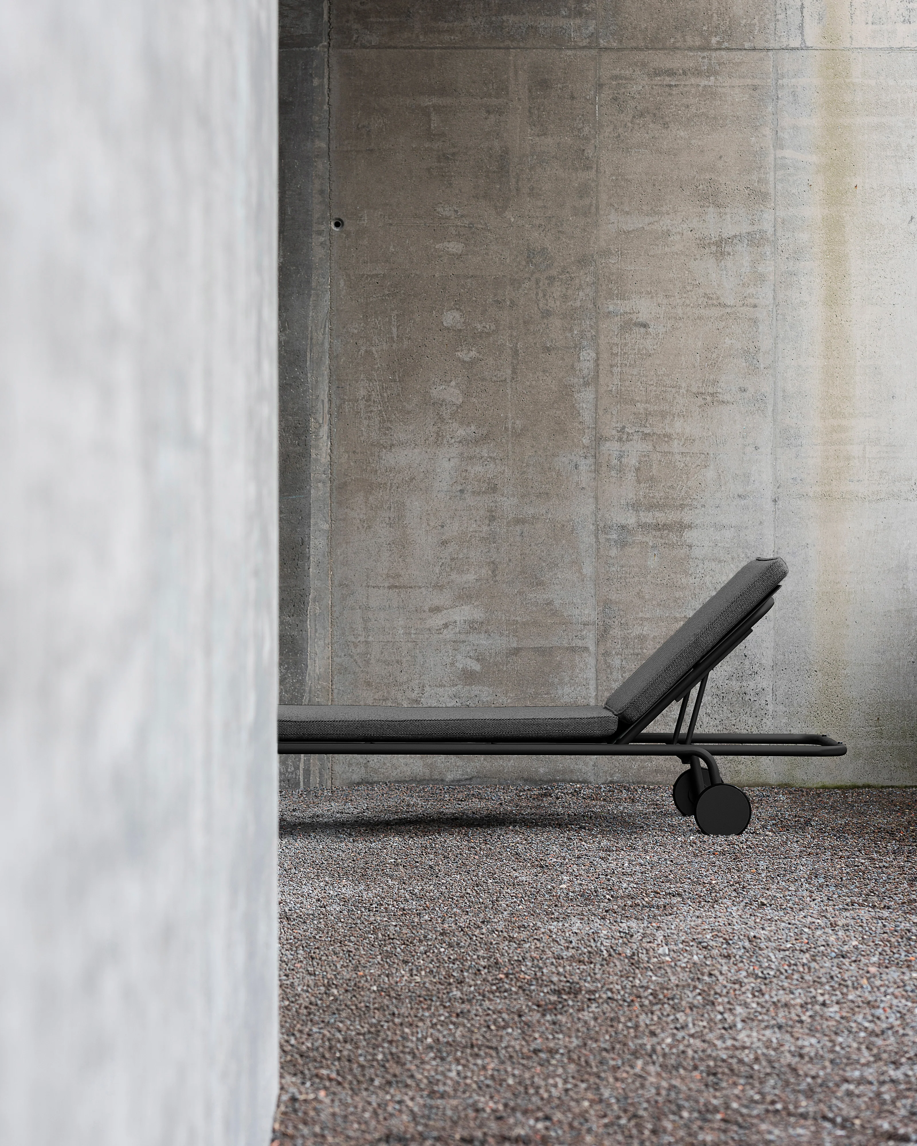Sun lounger aluminium black August - Image 3