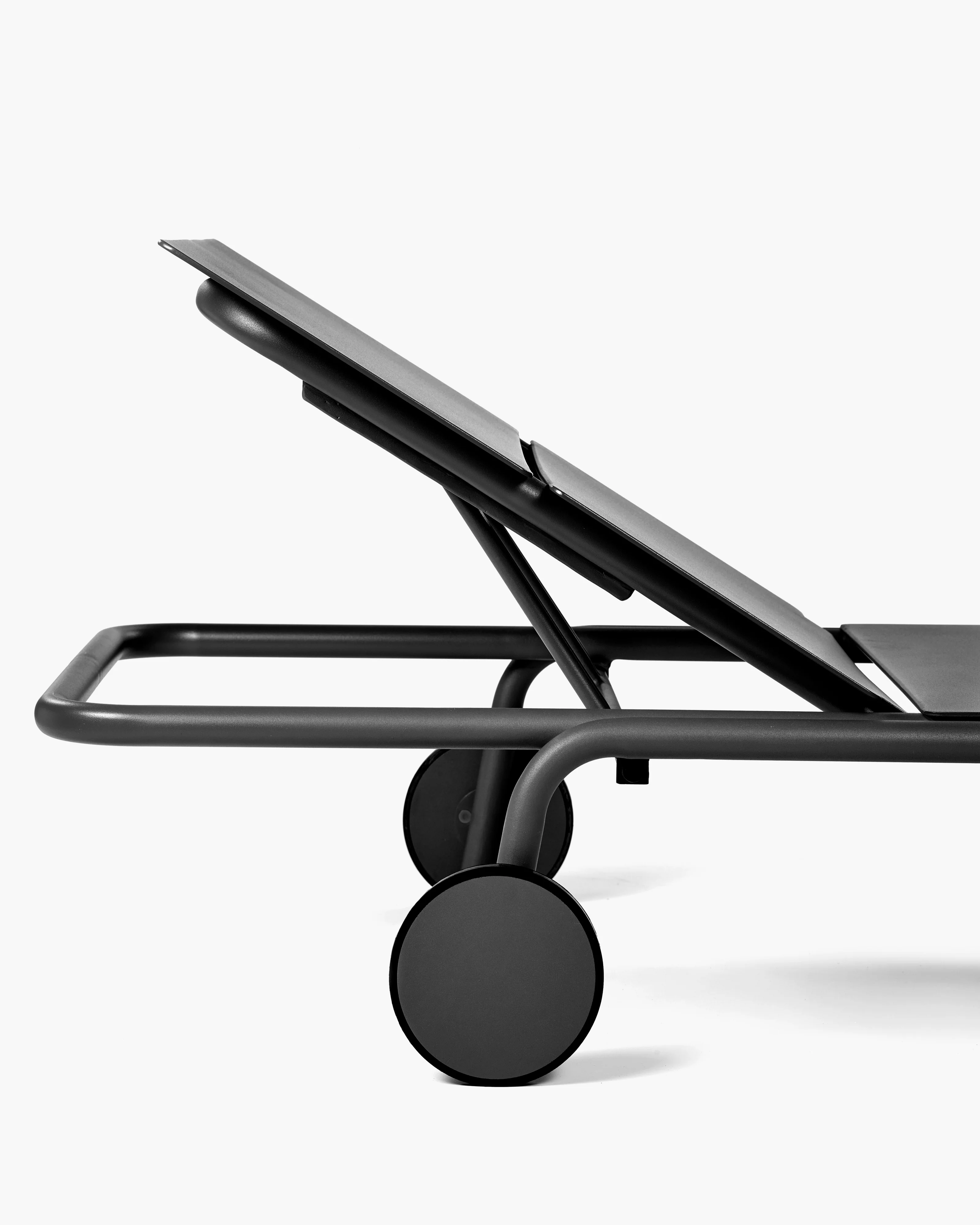 Sun lounger aluminium black August - Image 7