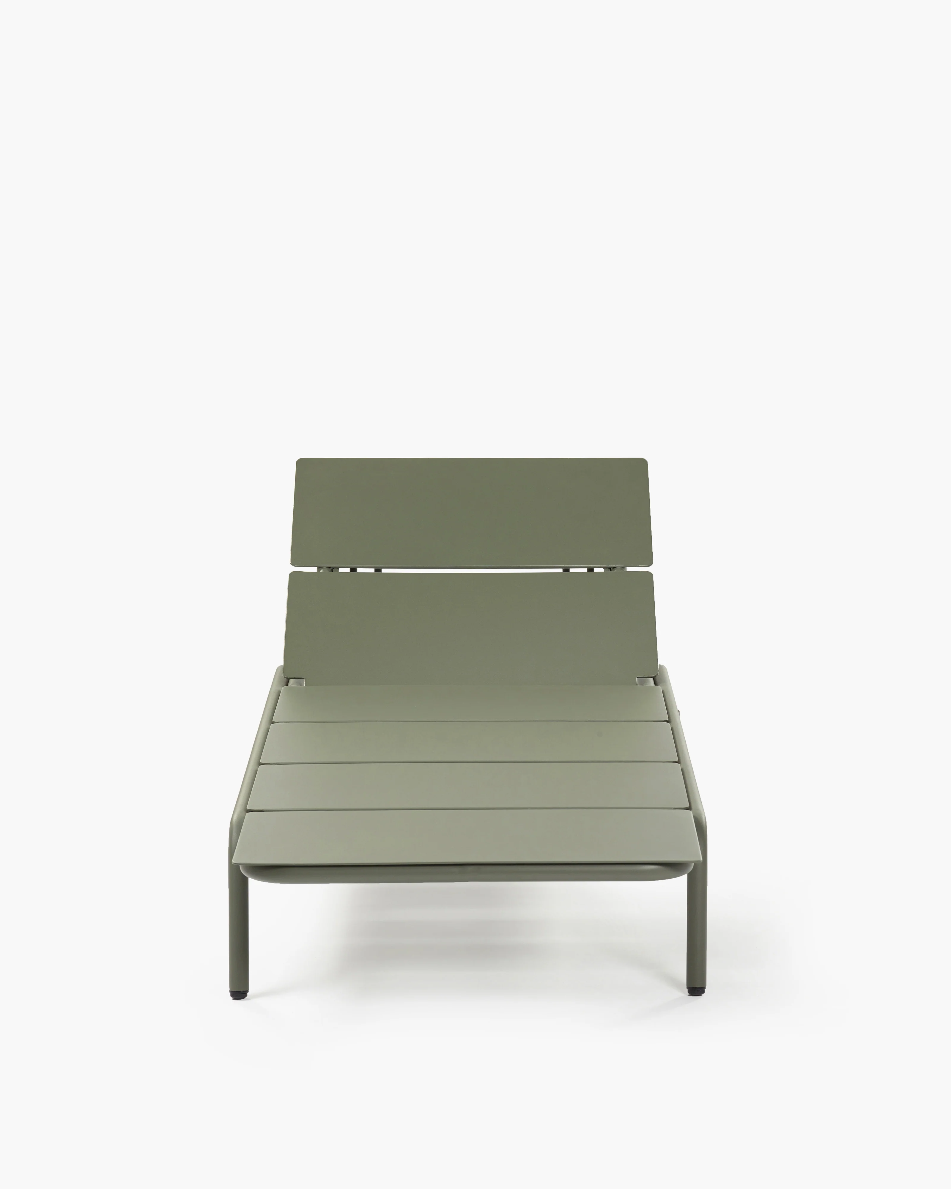 Sun lounger aluminium eucalyptus green August - Image 4