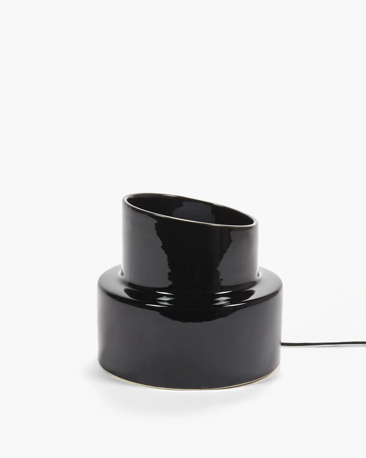 Table lamp black Pillar