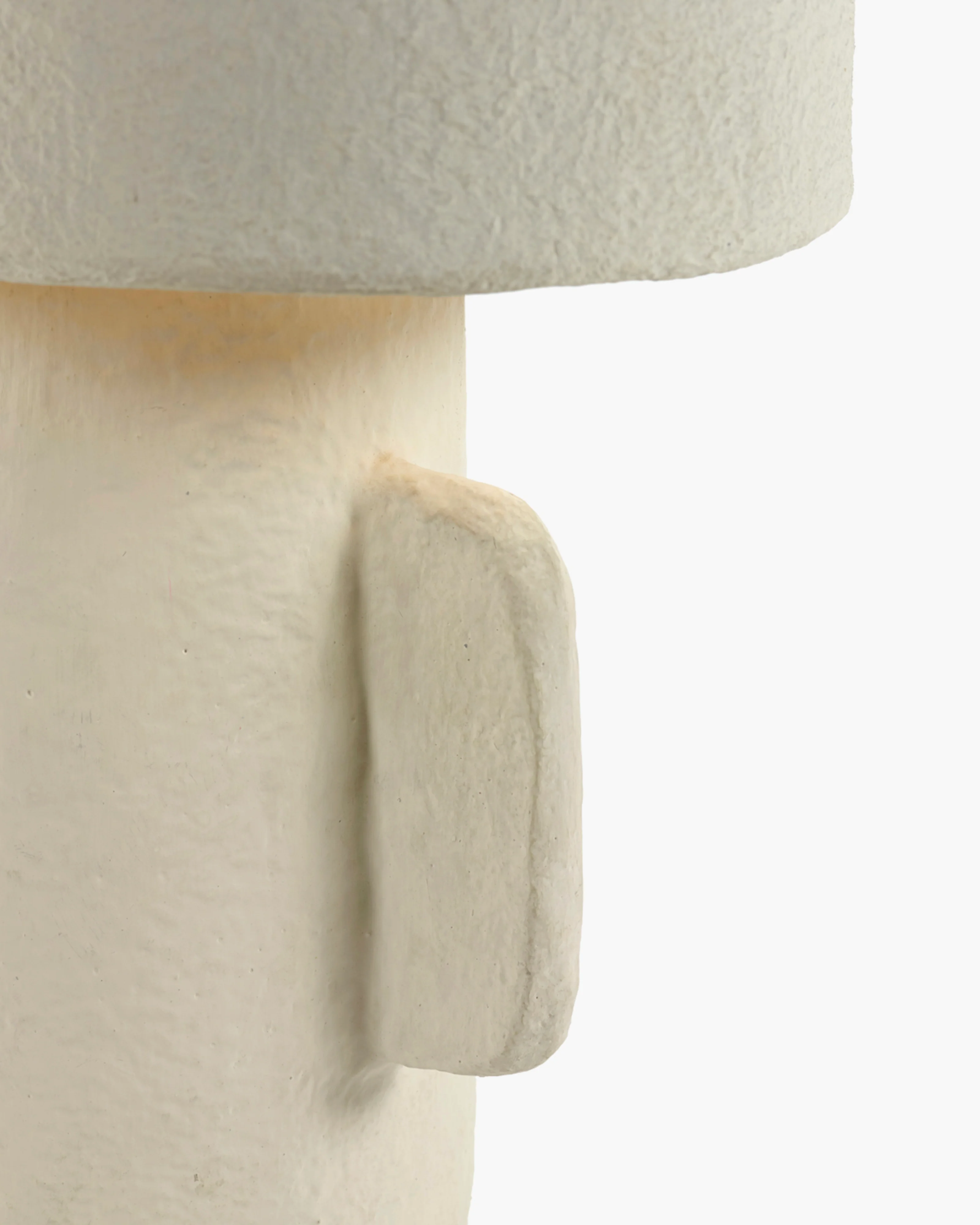Table lamp M white paper mache Earth - Image 3