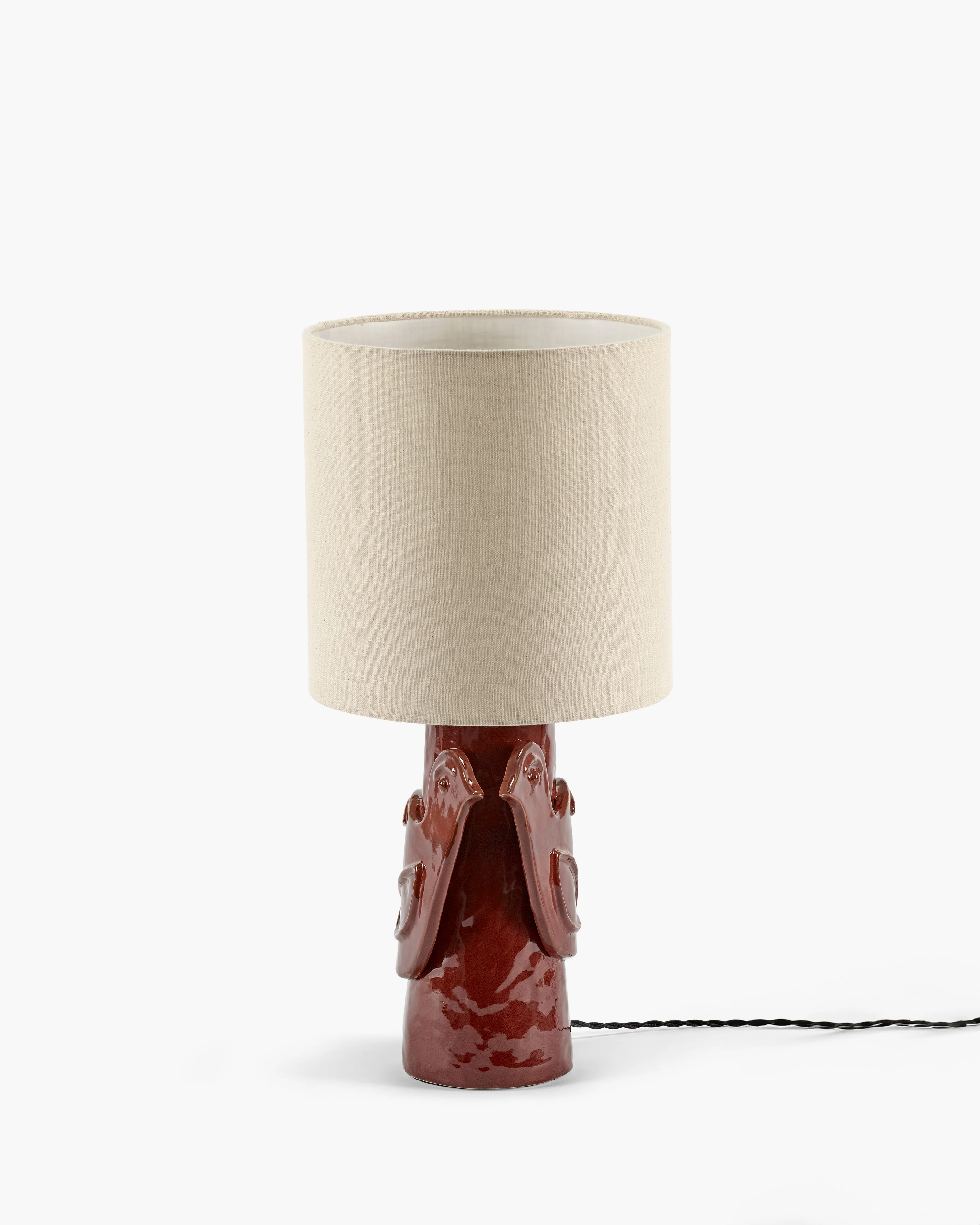Table lamp red - beige Paloma - Image 6