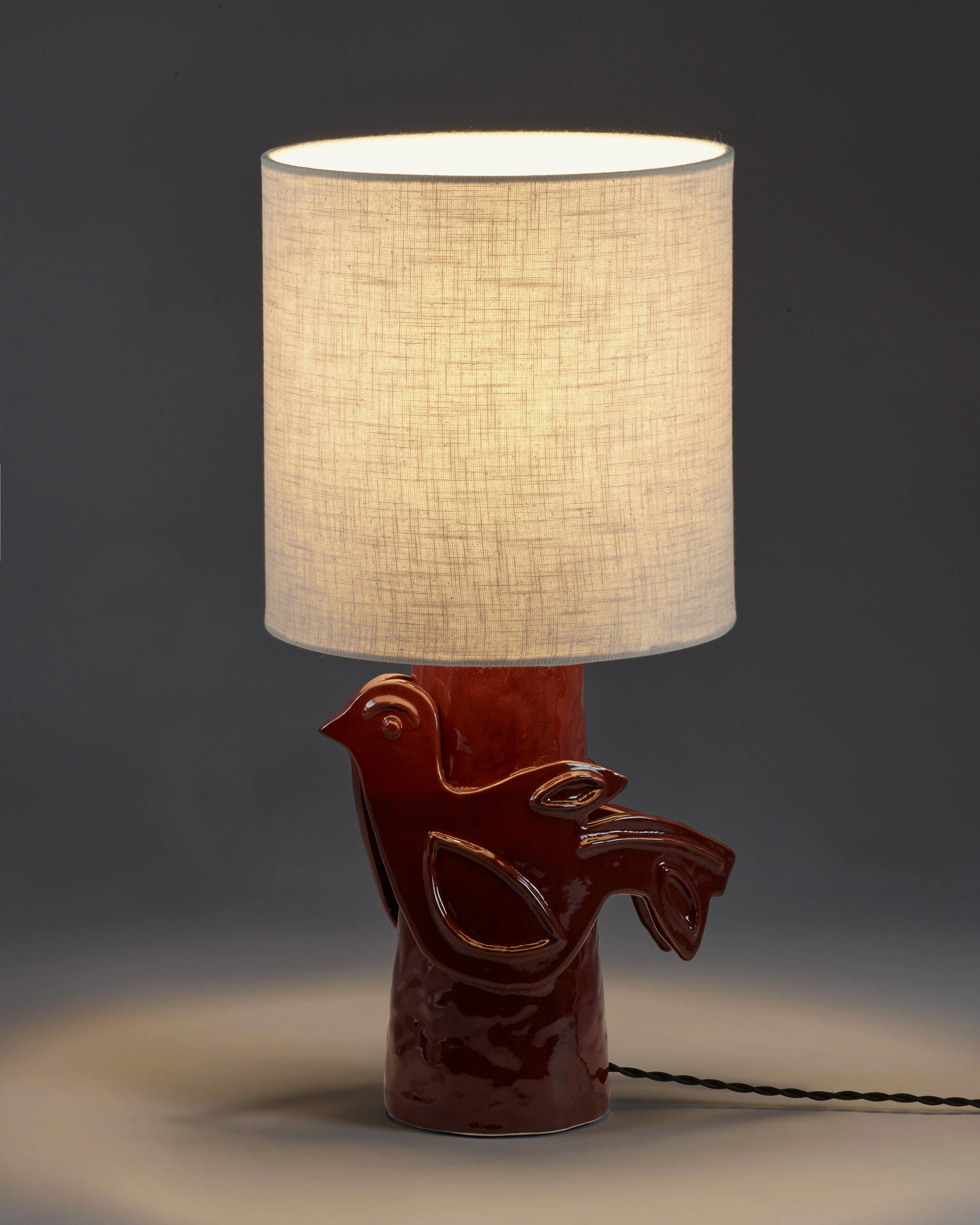 Table lamp red - beige Paloma - Image 7