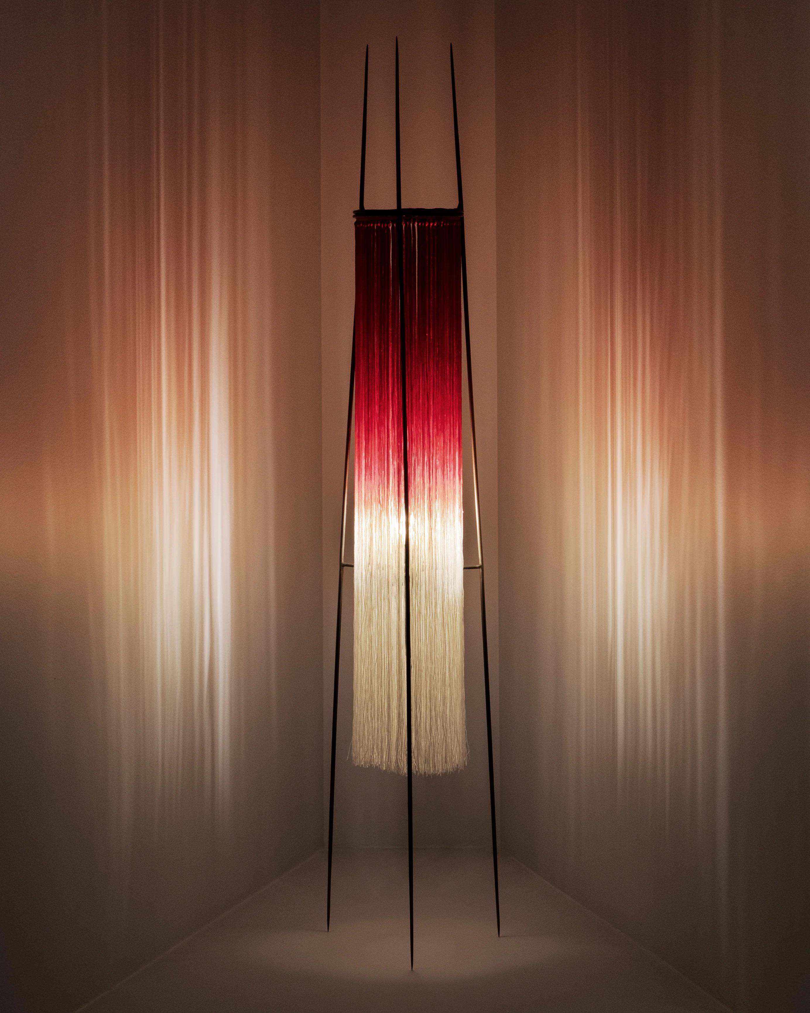 Table lamp scarlet/cream Kiki - Image 2