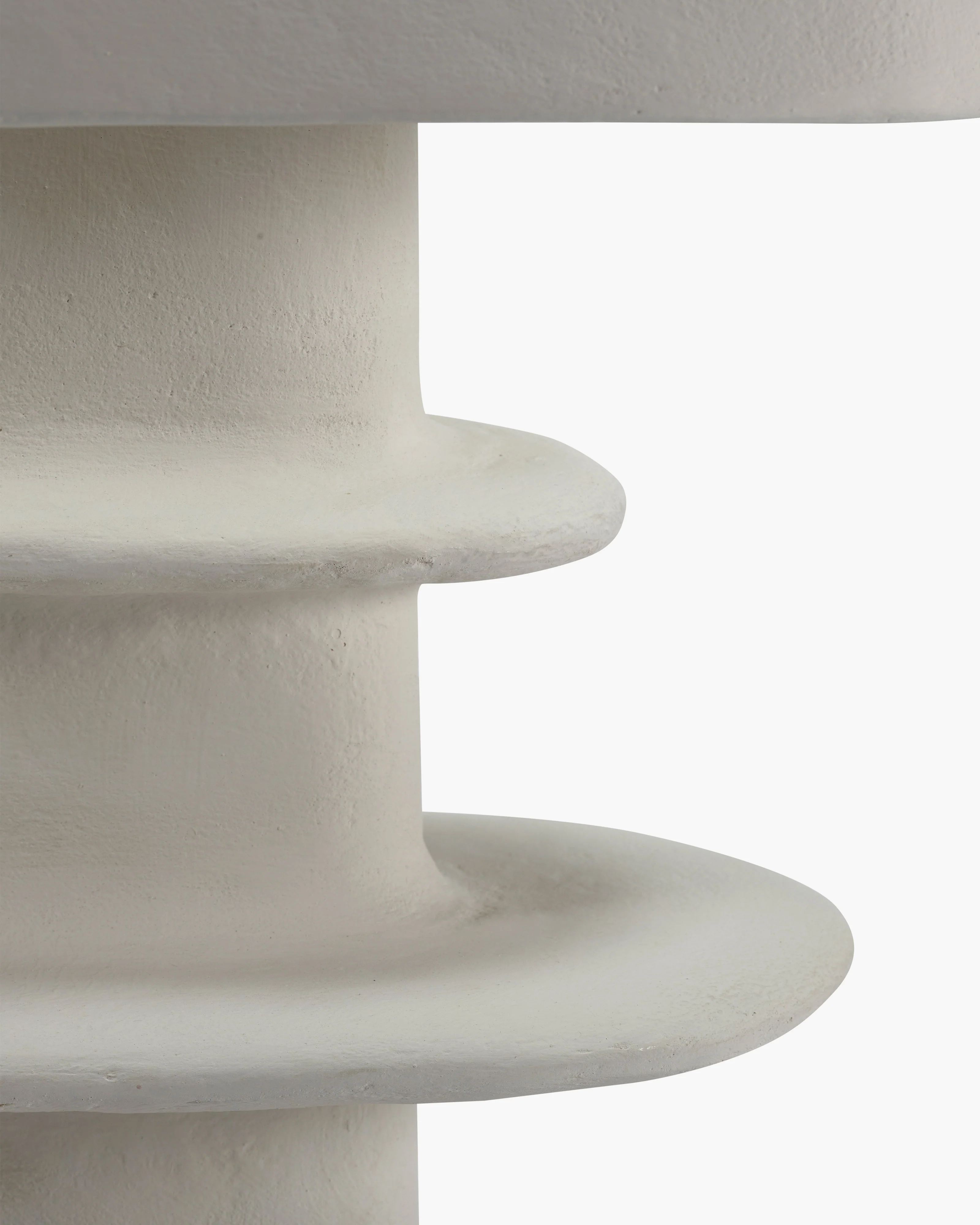 Table lamp white paper mache geometrical Earth - Image 3