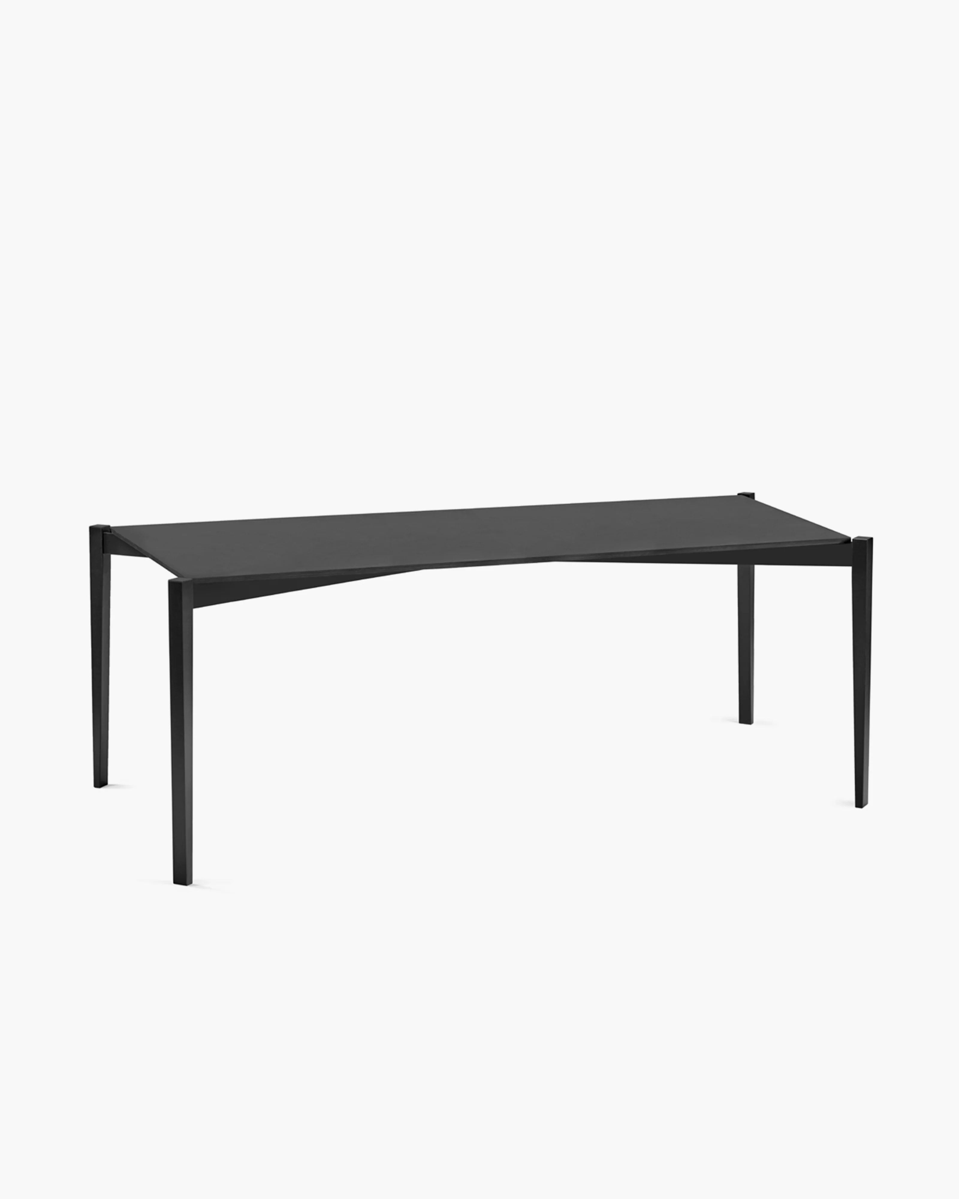 Table rectangular beech black Eloïs