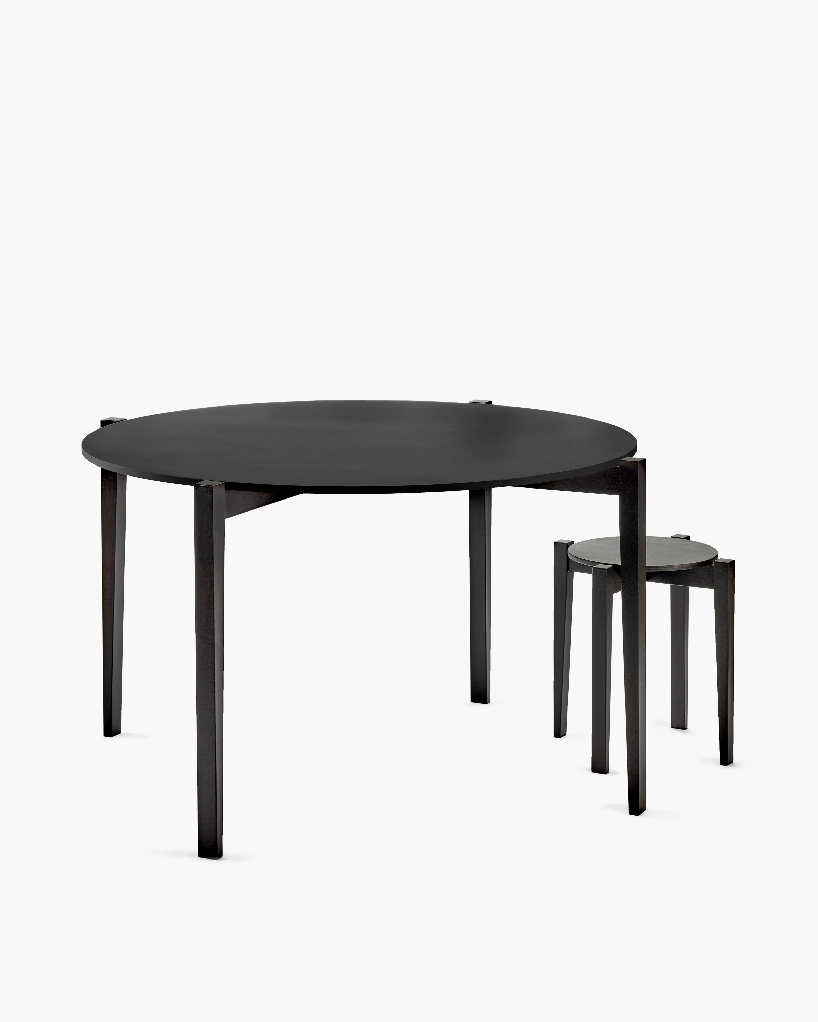 Table round beech black Eloïs - Image 2