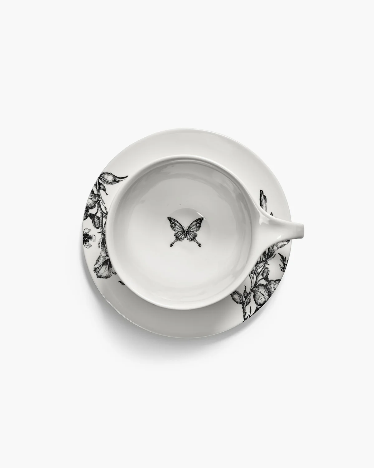 Tea cup butterfly white - black Unity - Image 6