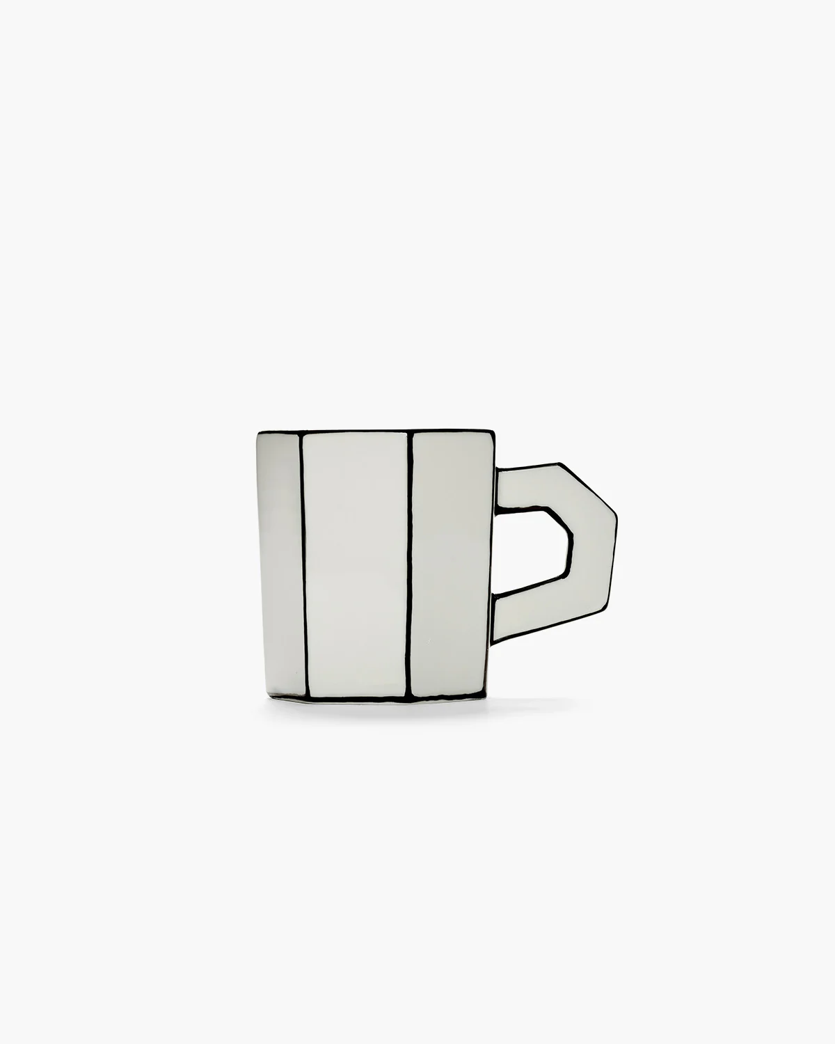 Tea cup white - black Carte Blanche - Image 4