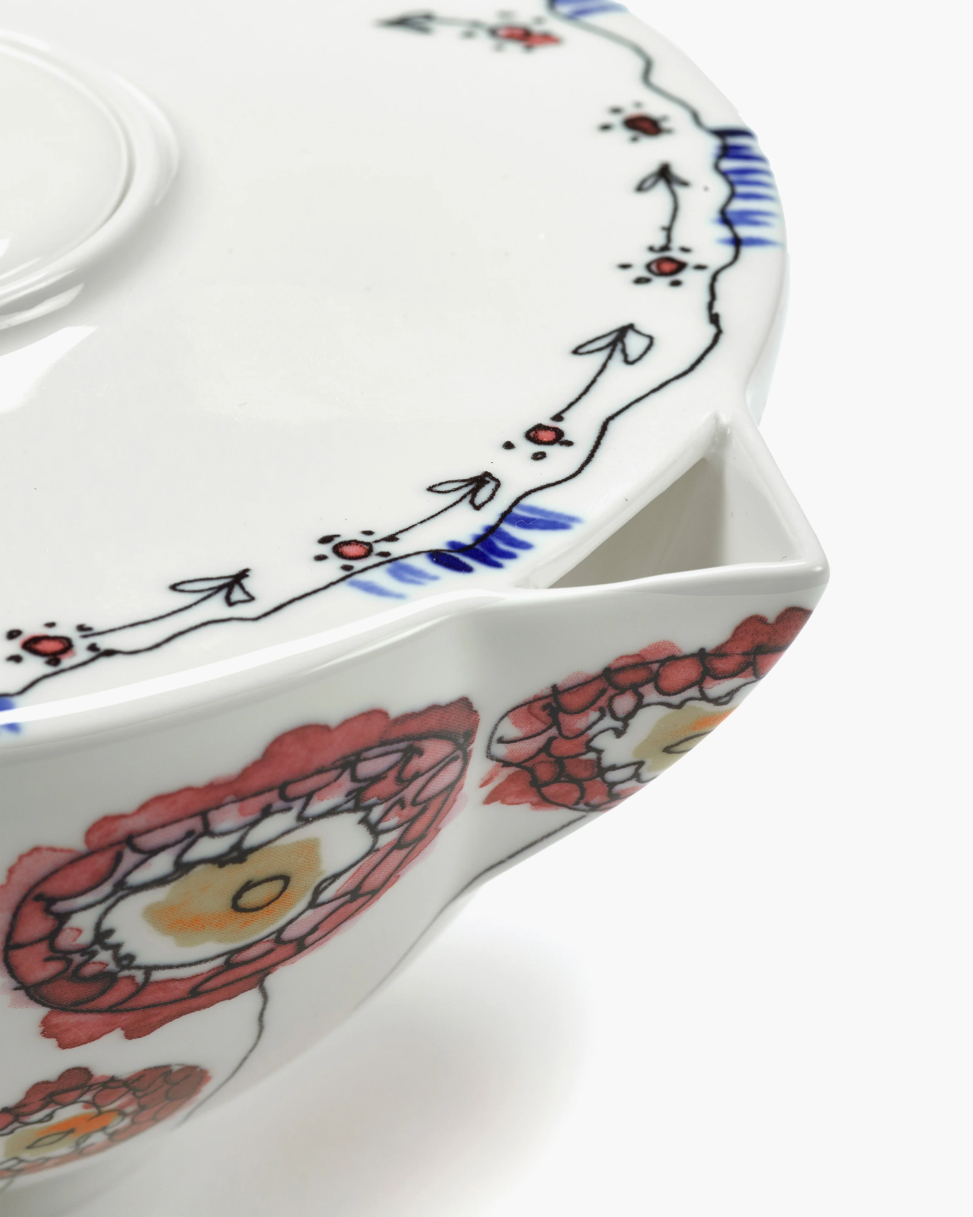 Tea pot Anemone milk Midnight Flowers - Image 6