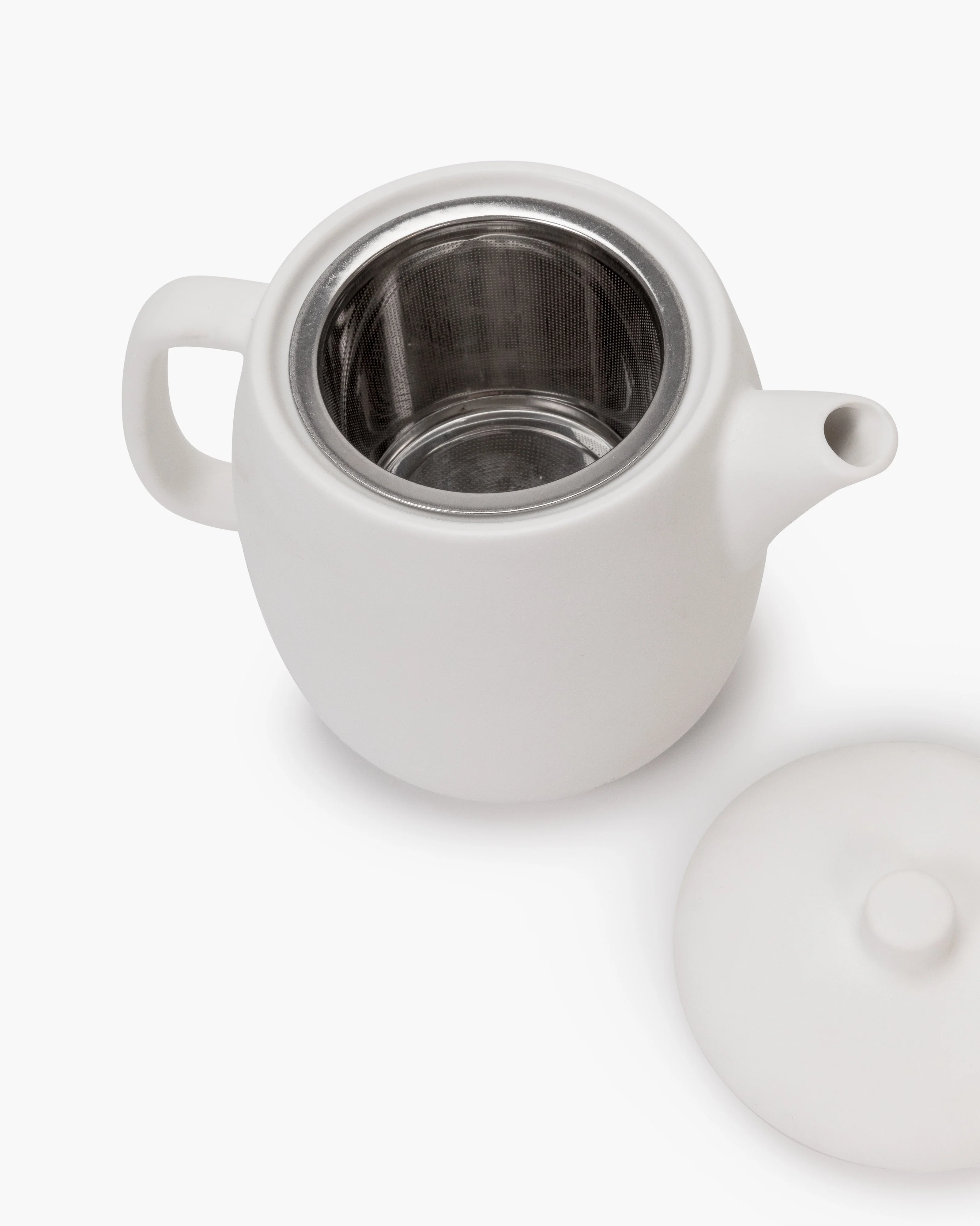 Tea pot white matt Passe-partout - Image 2