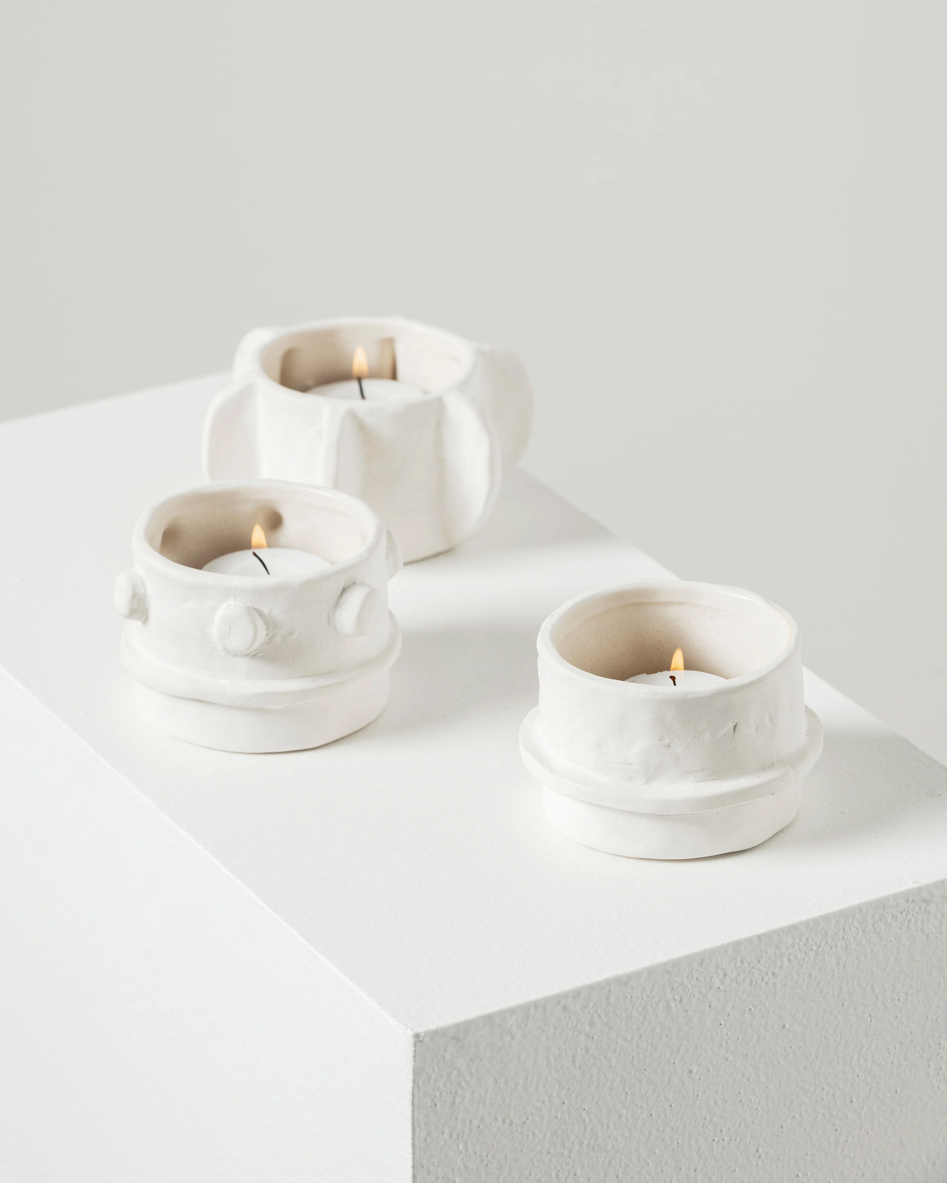 Tealight holder ass/3 beige Molly - Image 3