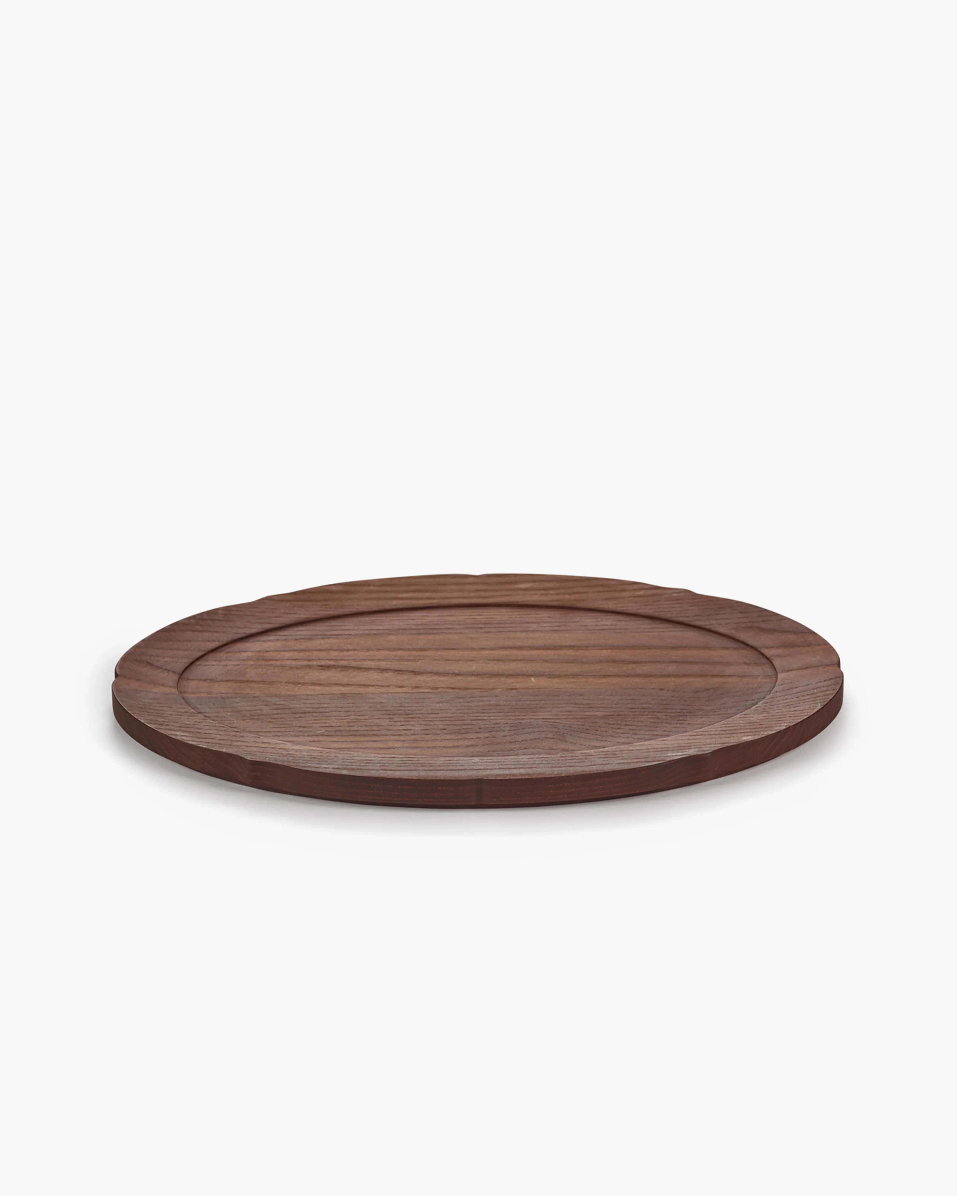 Tray oval wood Silhouette