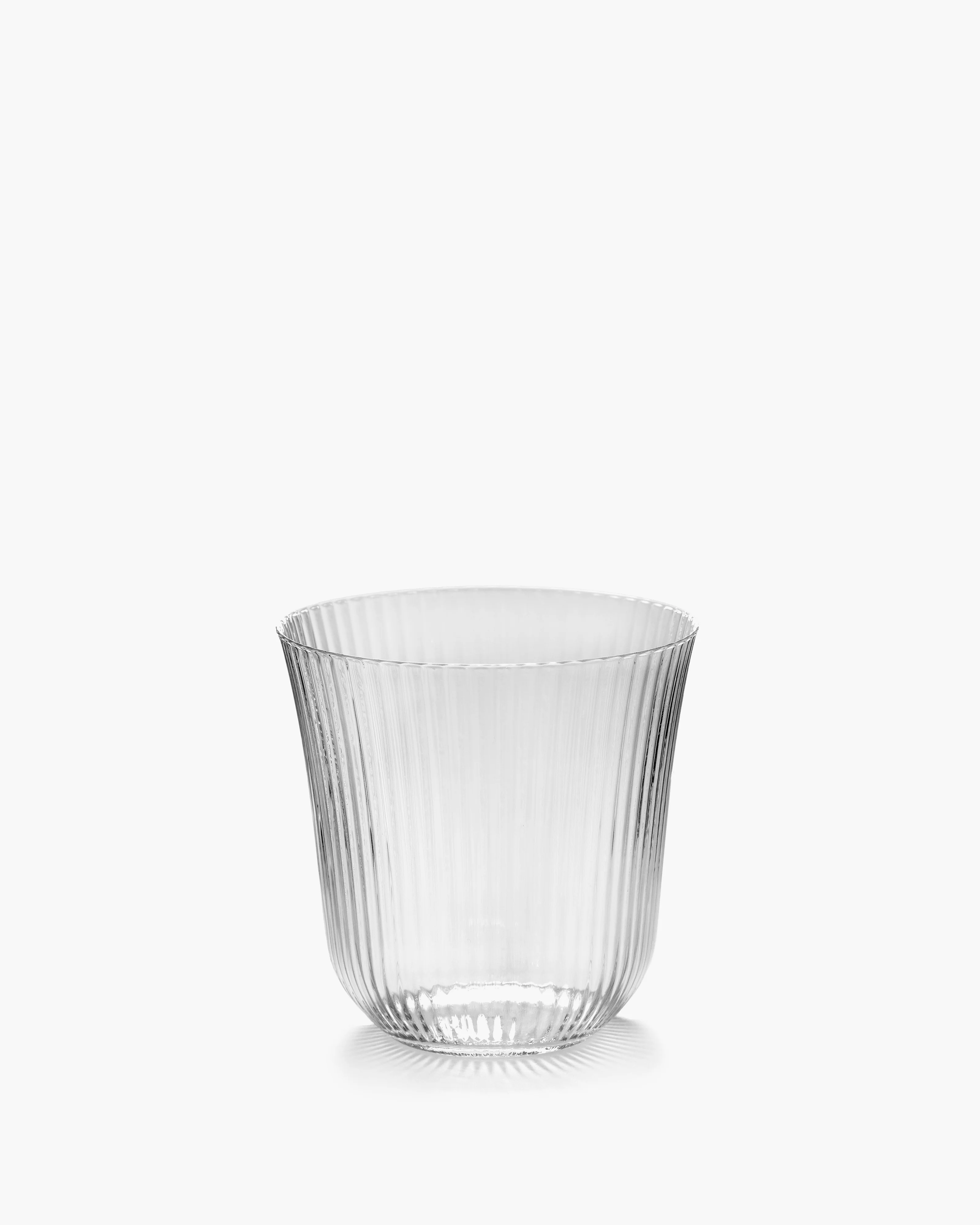 Tumbler S transparent ribbed glass Inku - Image 3