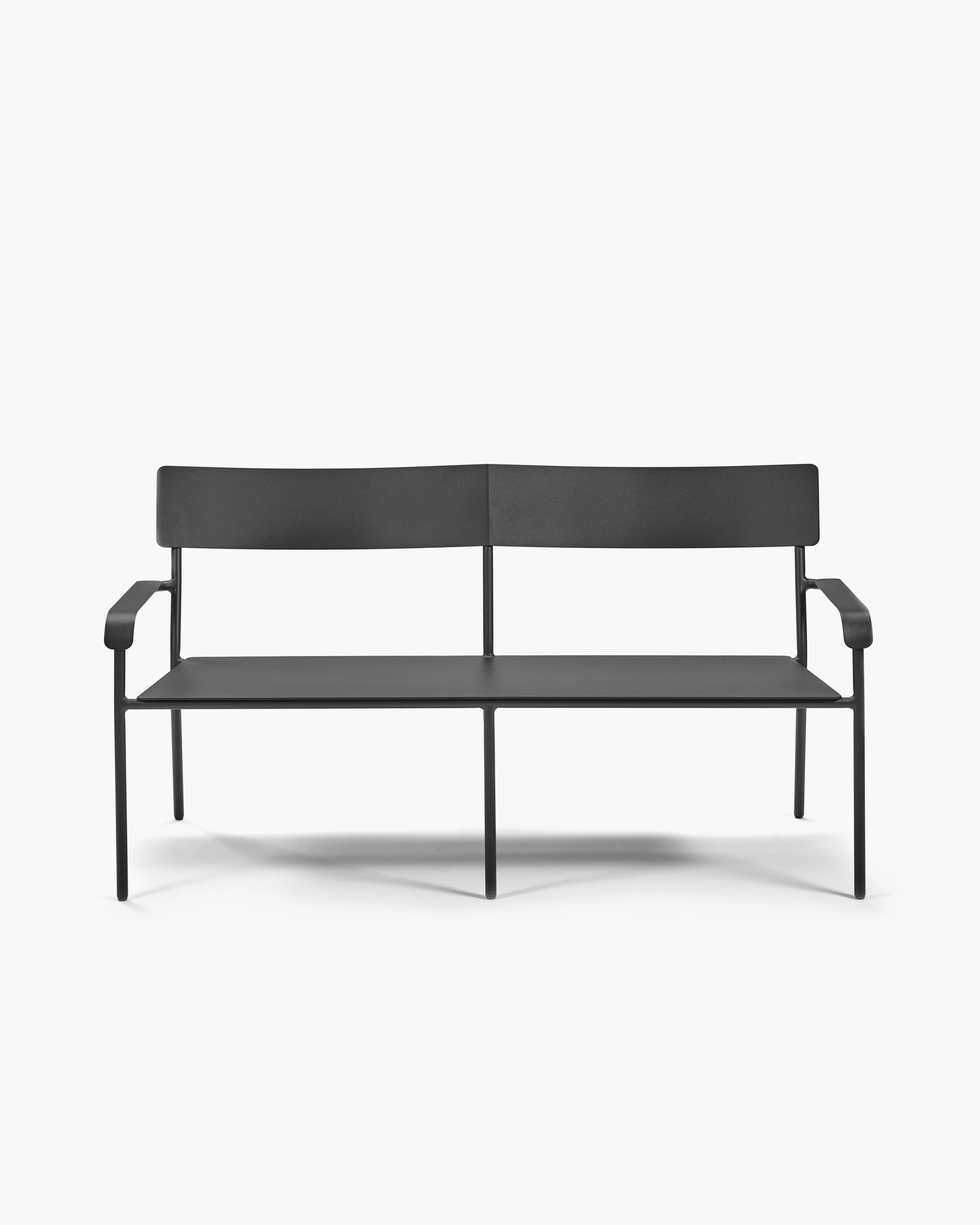 Two seater aluminium black August - Image 3