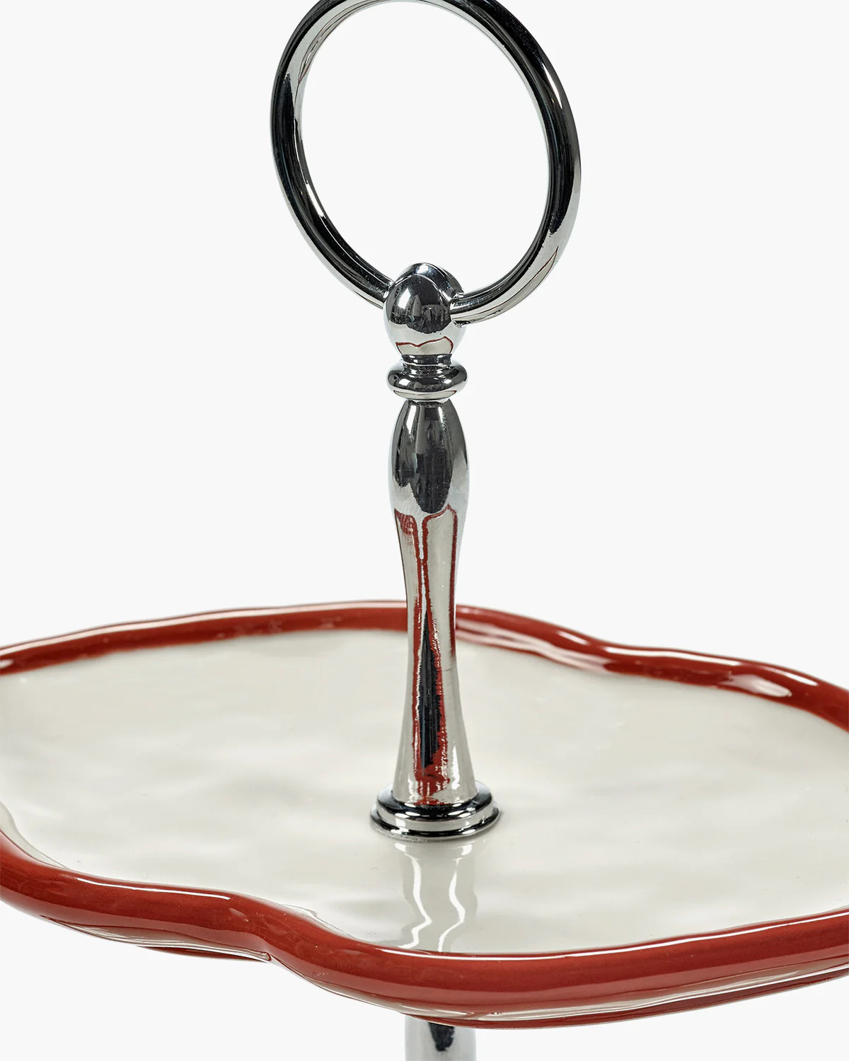 Two-tier cake stand red - white Les Objets Mouleversants - Image 5