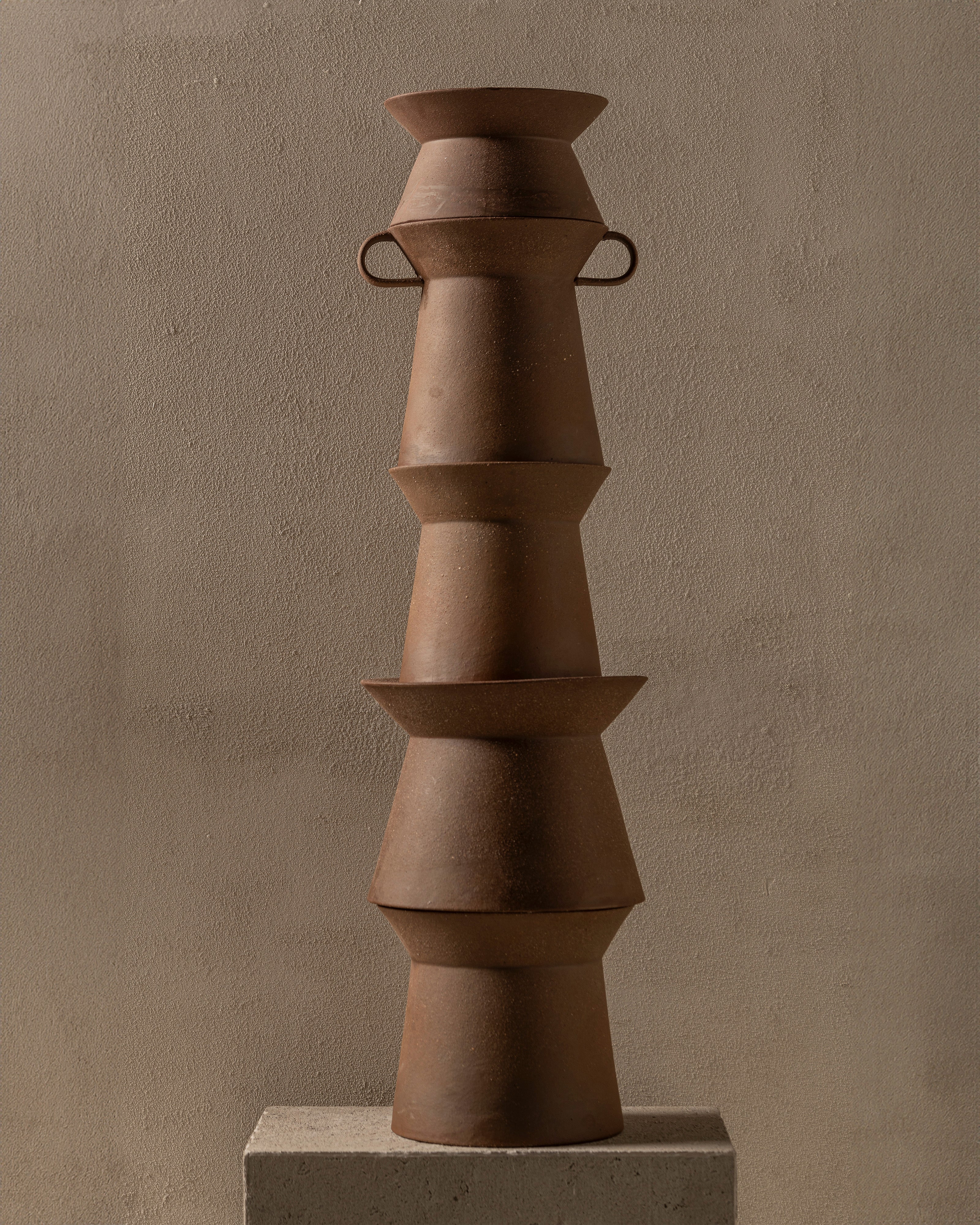 Vase 01 L red brown Marie-Ann - Image 6