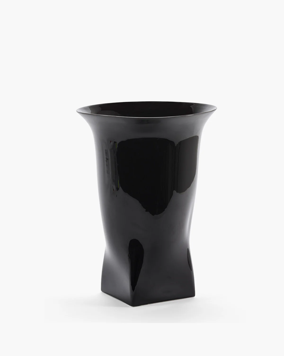 Vase with glass tube 02 black Josephine - Image 3