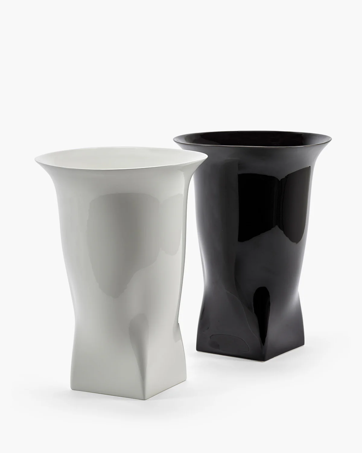 Vase with glass tube 02 black Josephine - Image 4