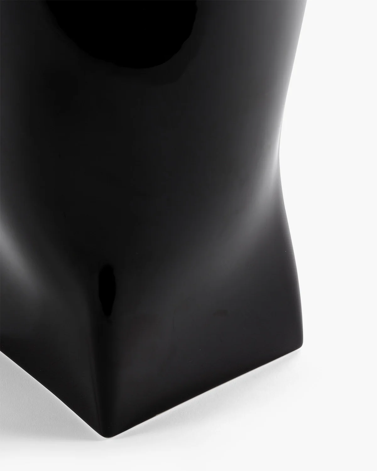 Vase with glass tube 02 black Josephine - Image 5
