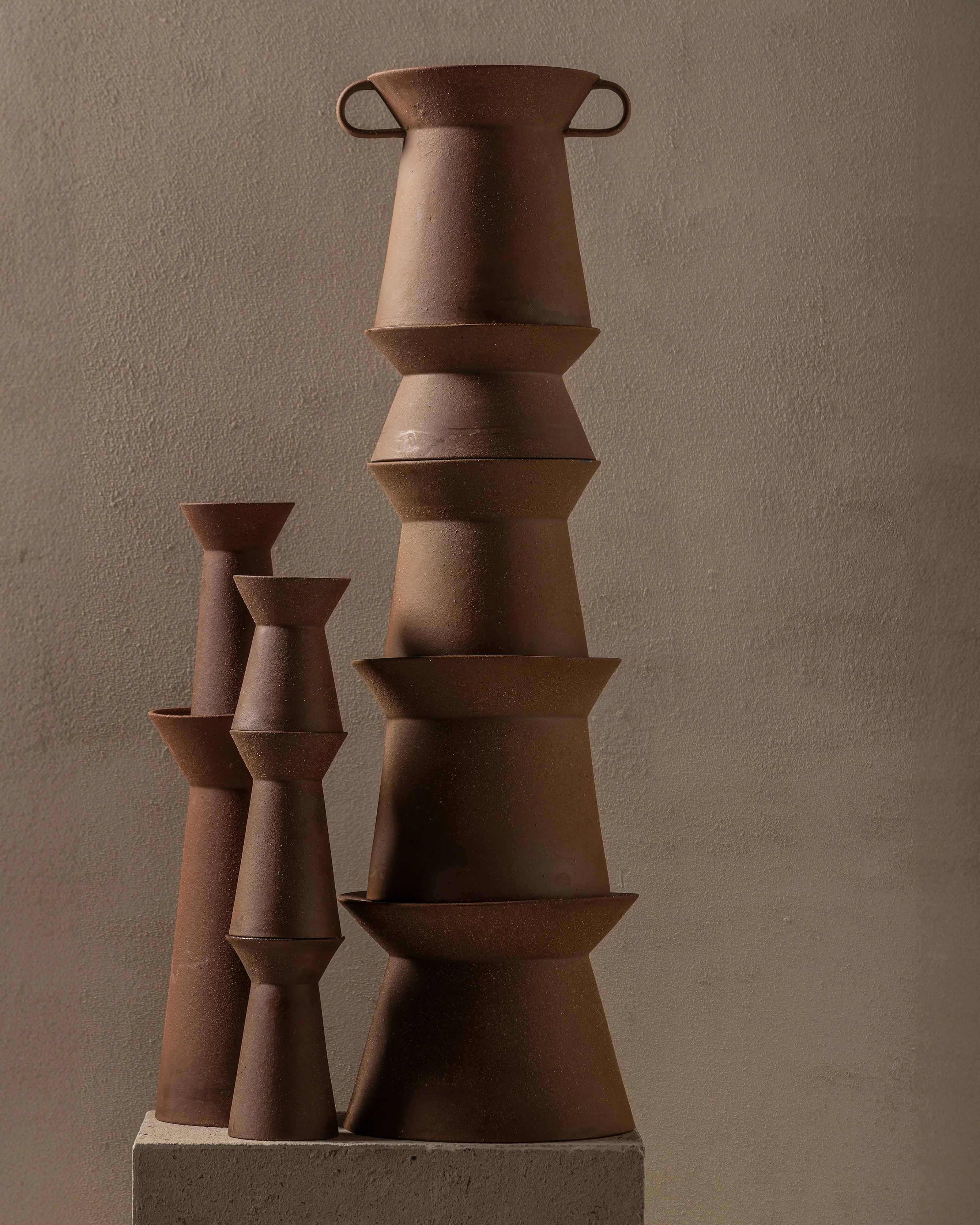 Vase 02 L red brown Marie-Ann - Image 3