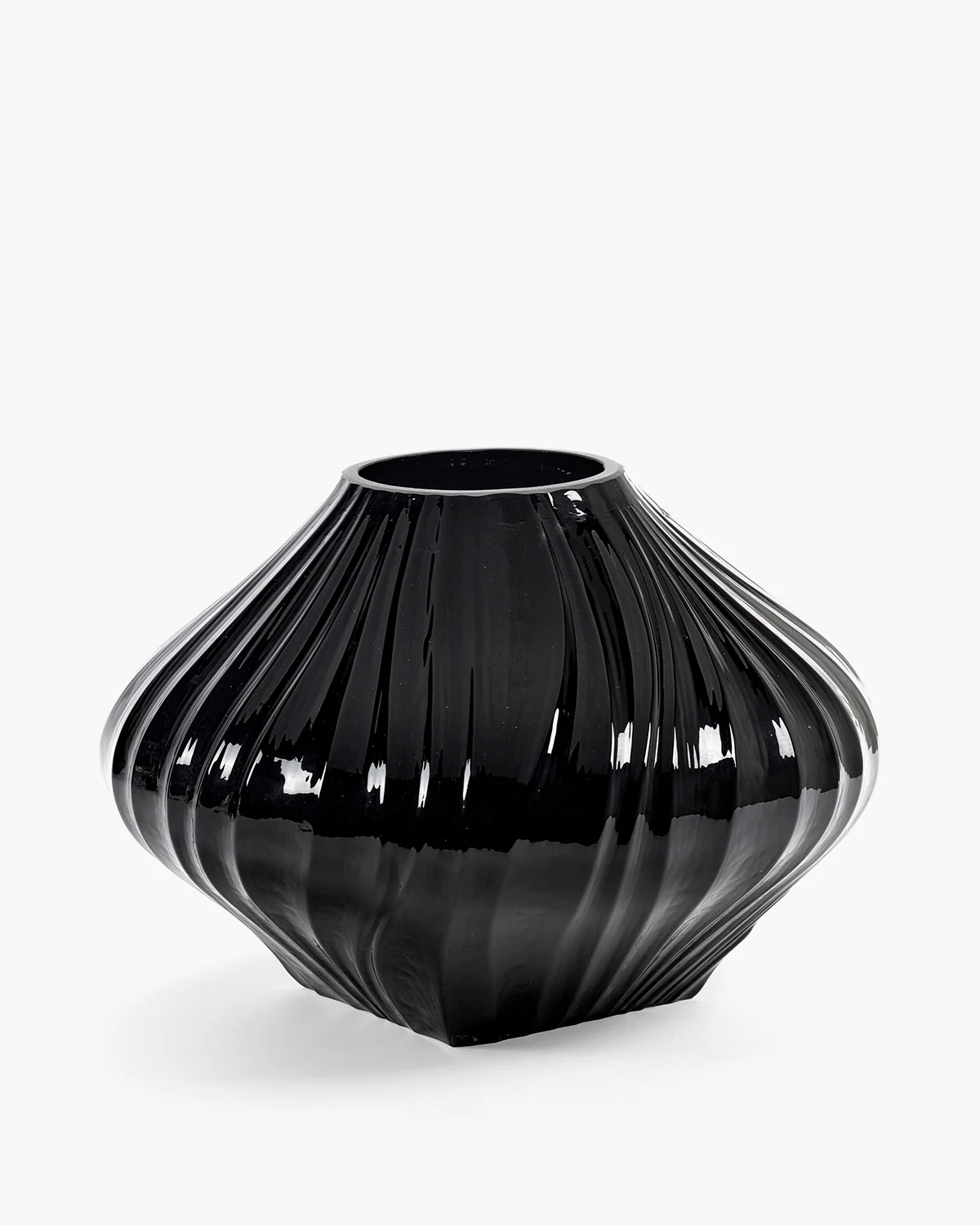 Vase with glass tube 04 black Josephine - Image 4