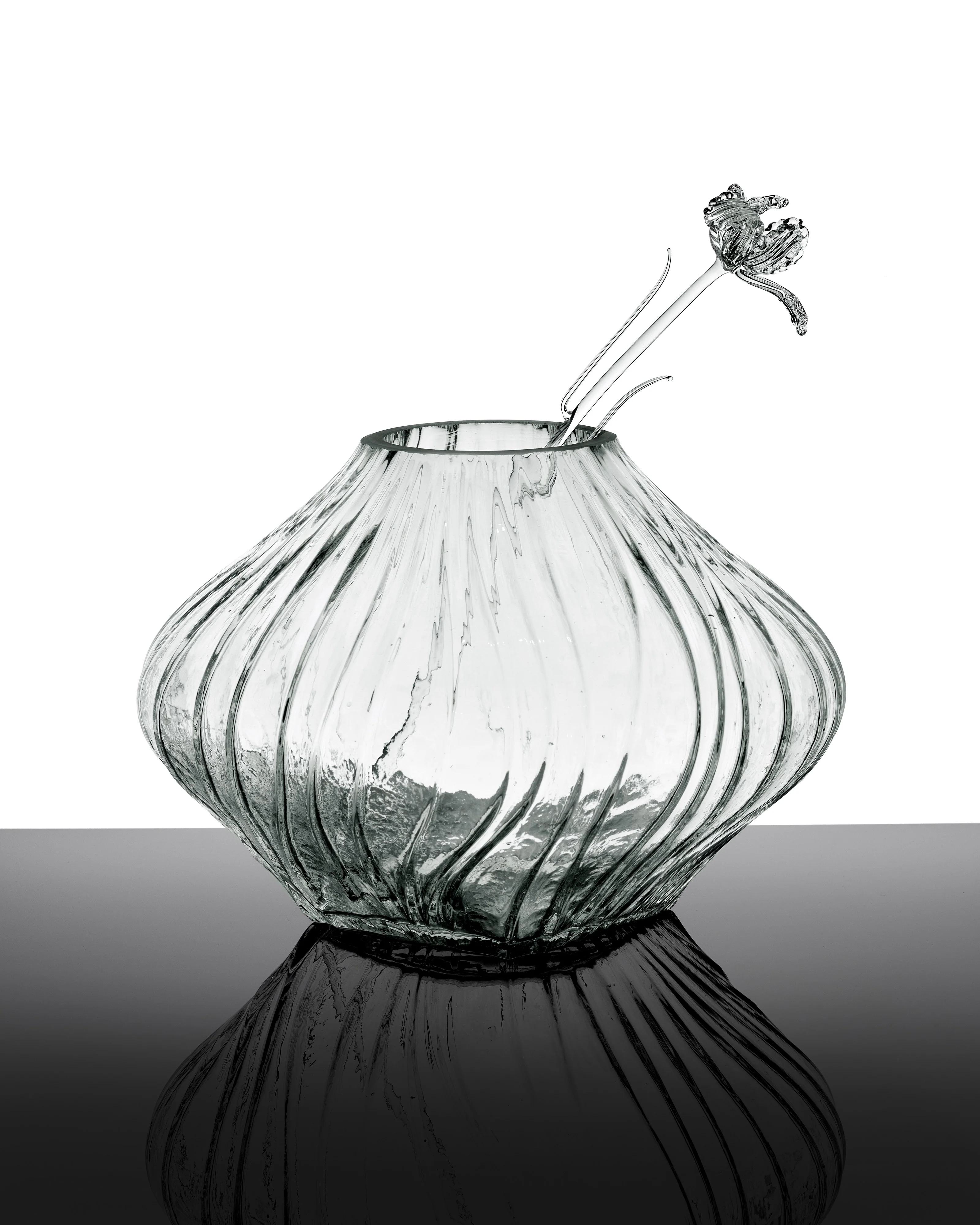 Vase with glass tube 04 transparent Josephine - Image 2