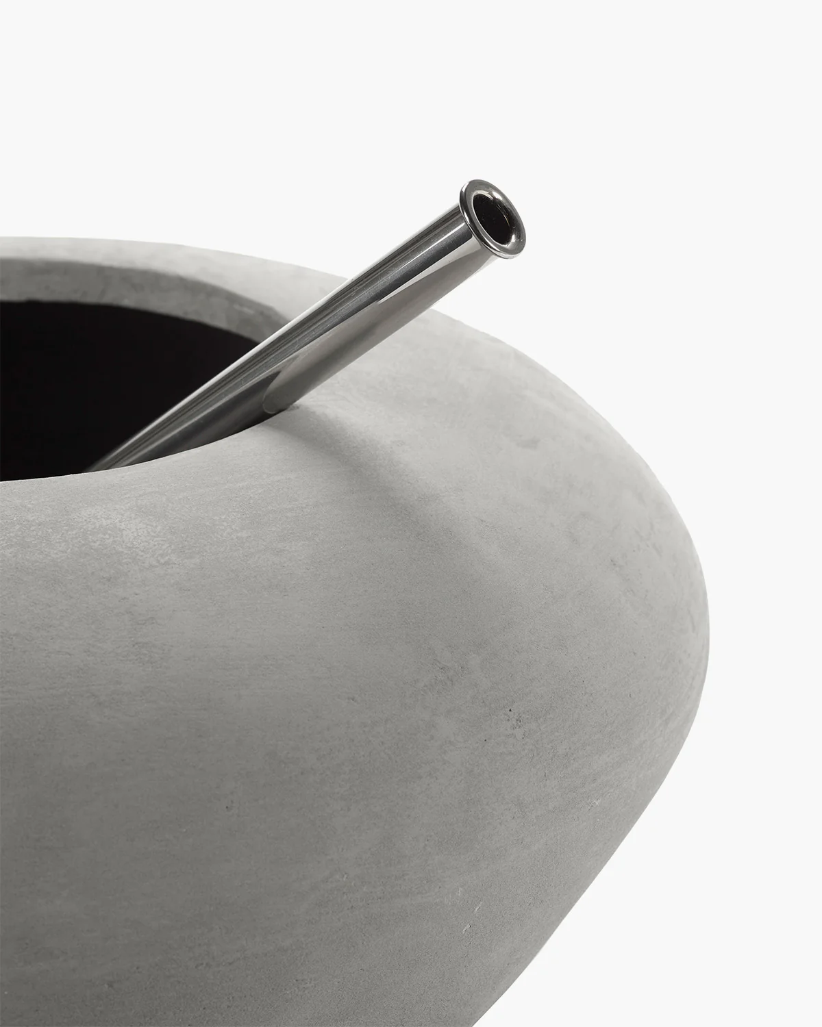 Vase with glass tube 06 concrete Josephine - Image 2