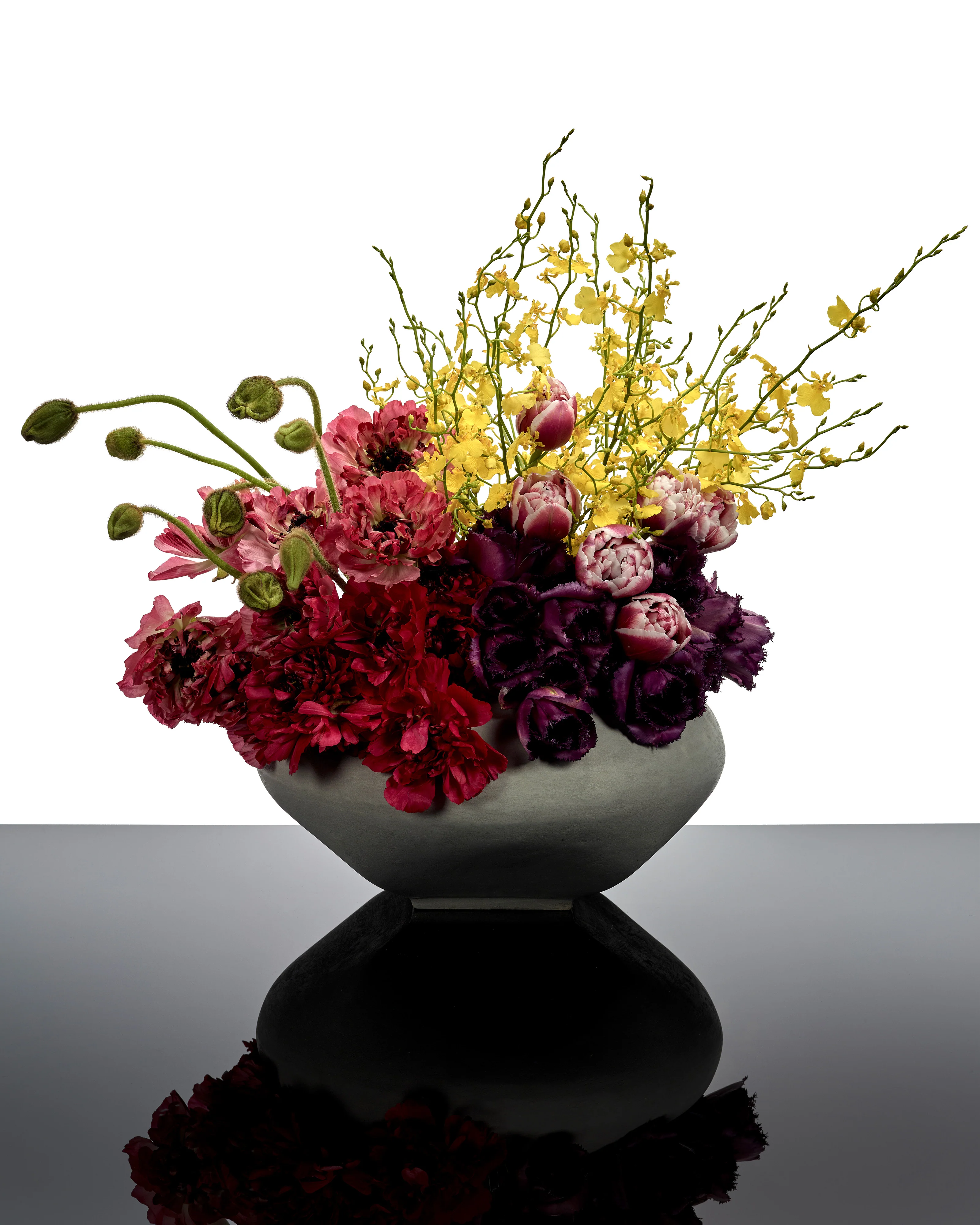 Vase with glass tube 06 concrete Josephine - Image 3