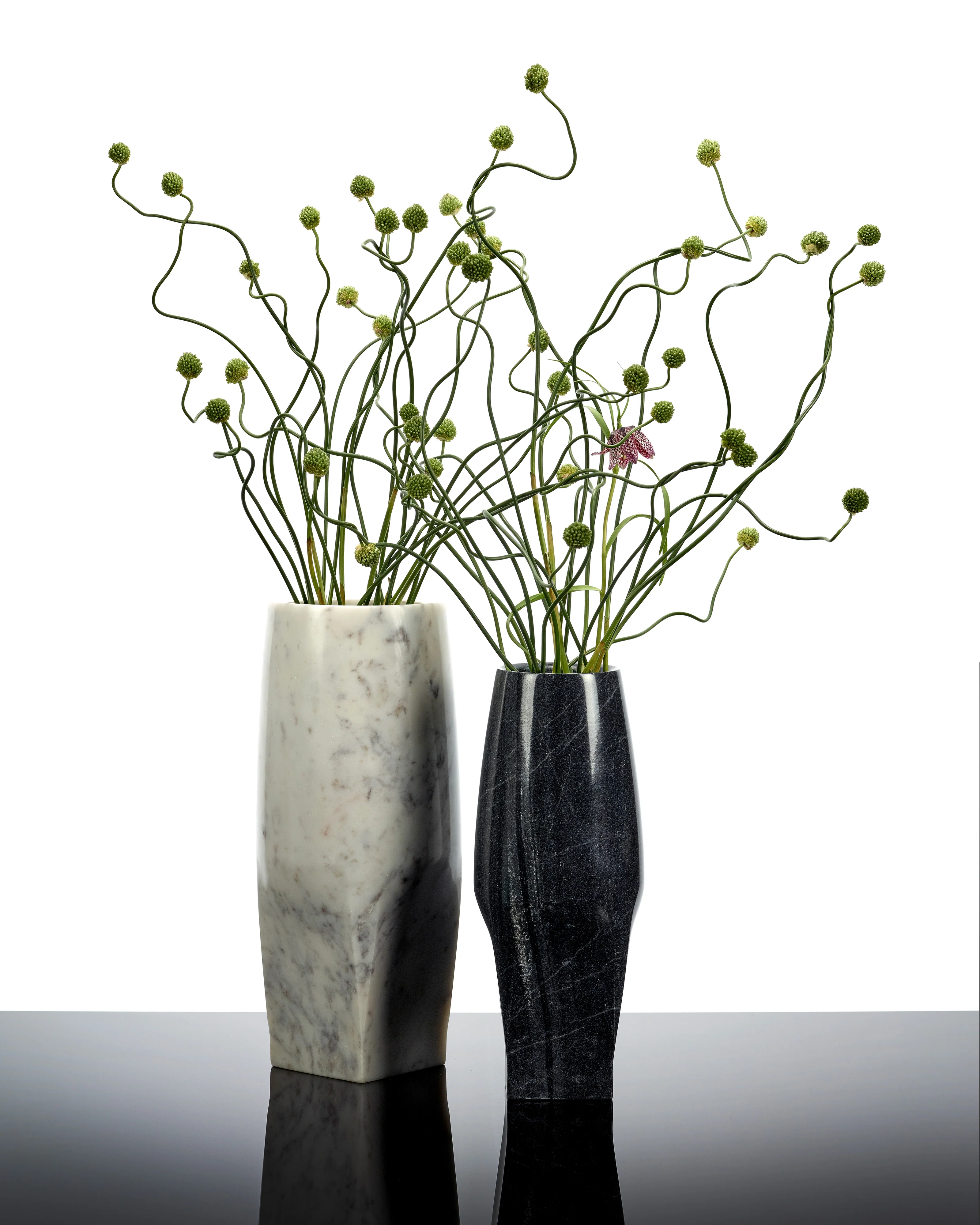 Vase with glass tube 08 S black Josephine - Image 2
