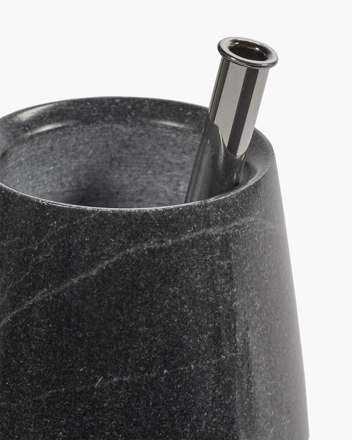 Vase with glass tube 08 S black Josephine - Image 5