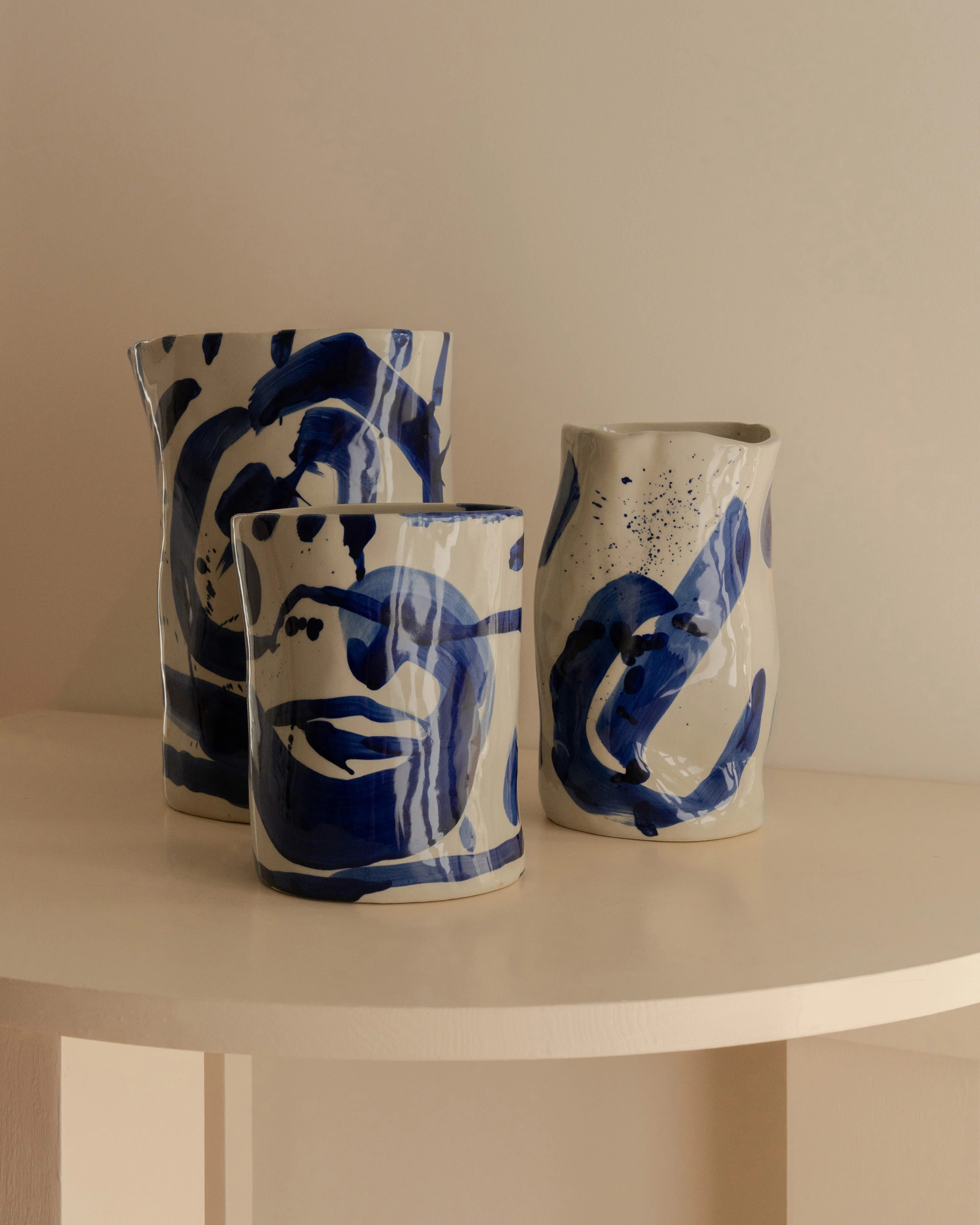 Vase L blue Sophia - Image 2