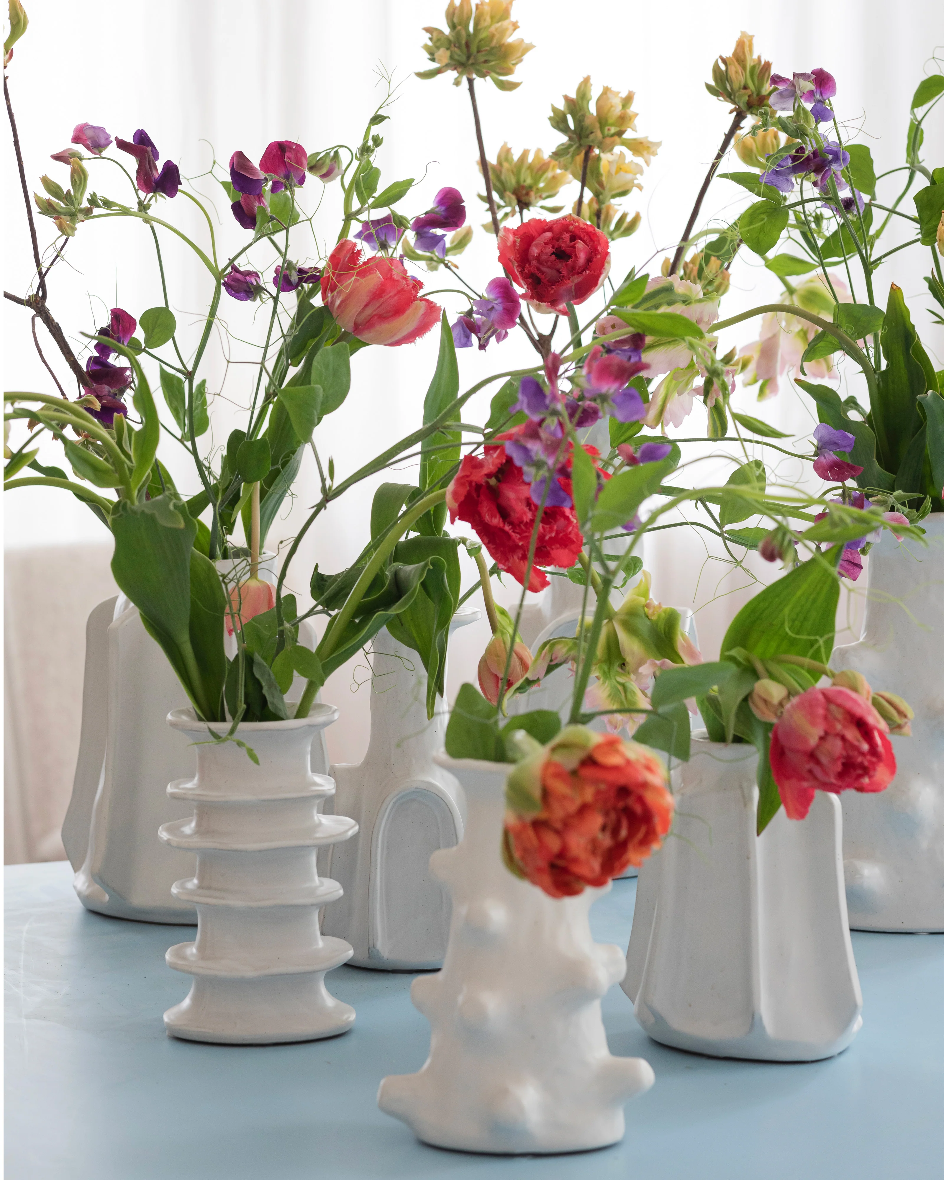 Vase L white Billy 01 - Image 2