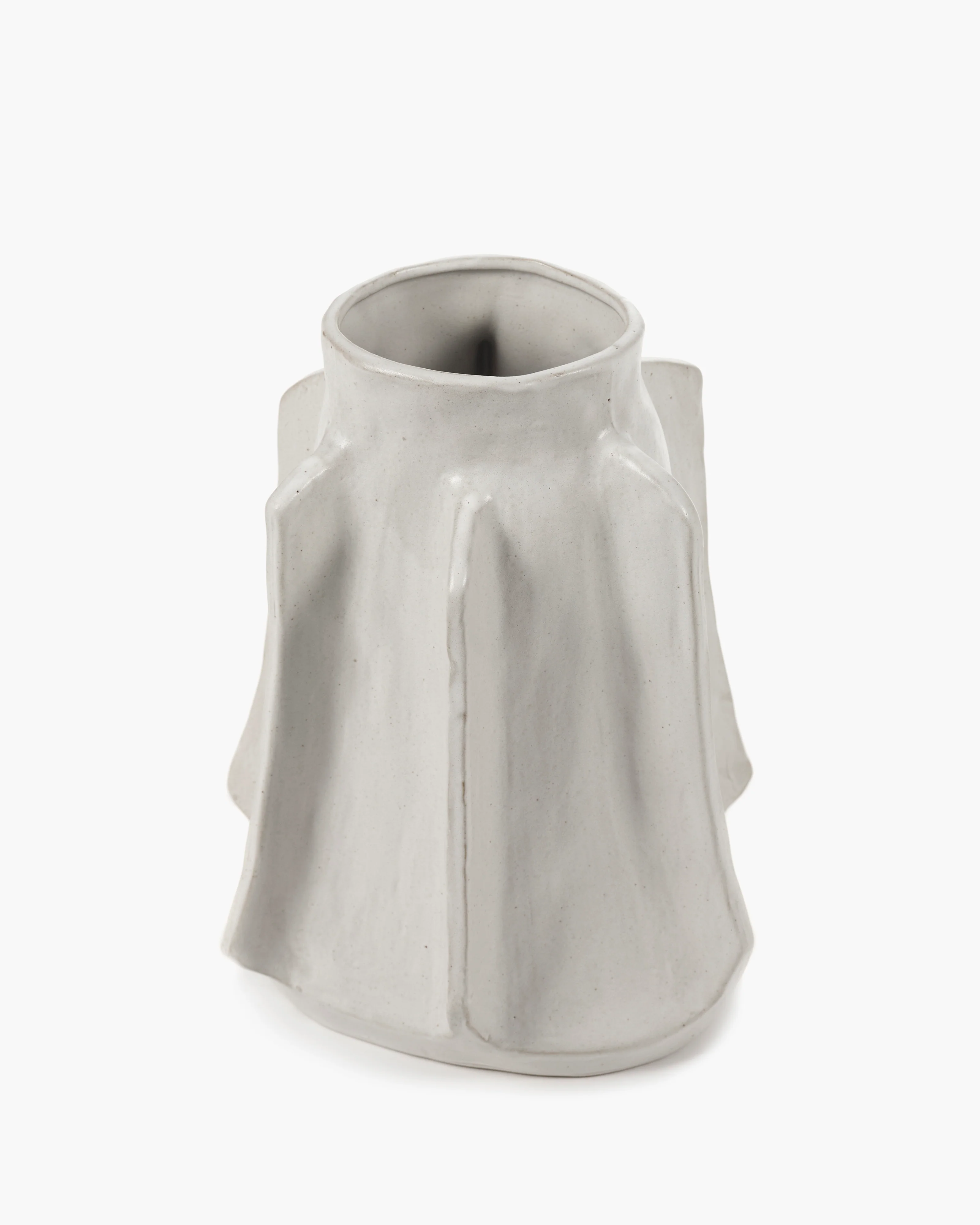 Vase L white Billy 01 - Image 3