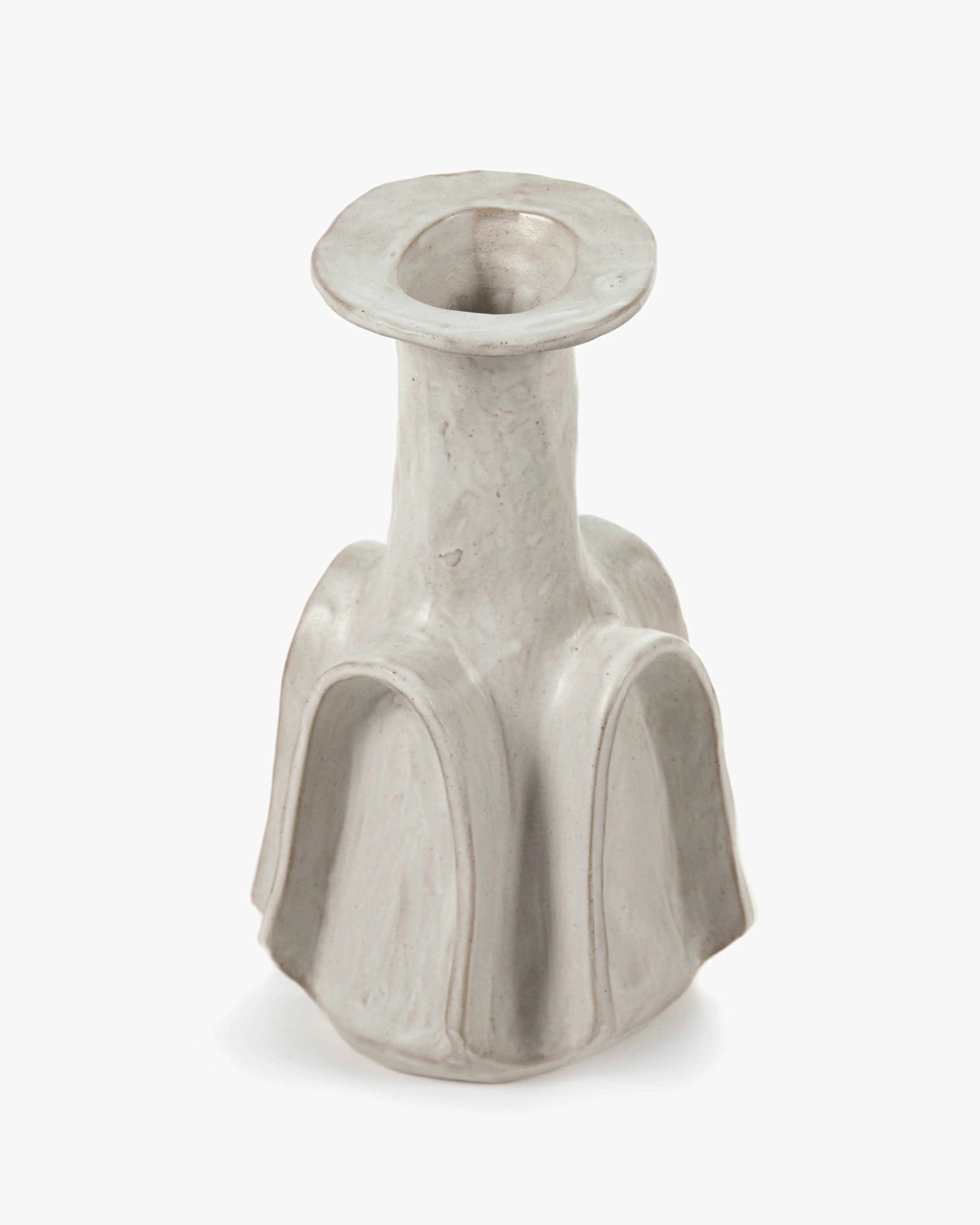 Vase L white Billy 02 - Image 3