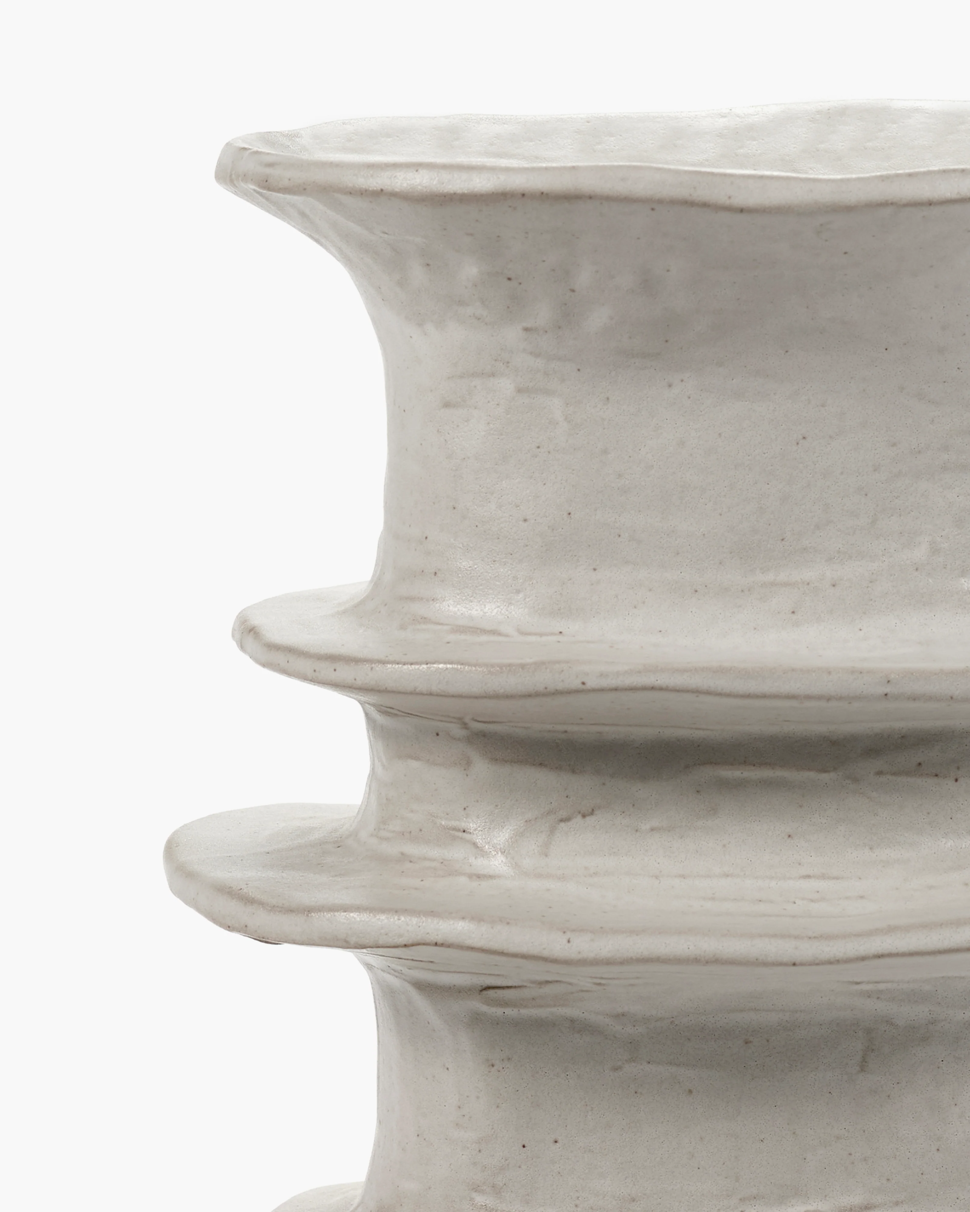 Vase L white Billy 04 - Image 2