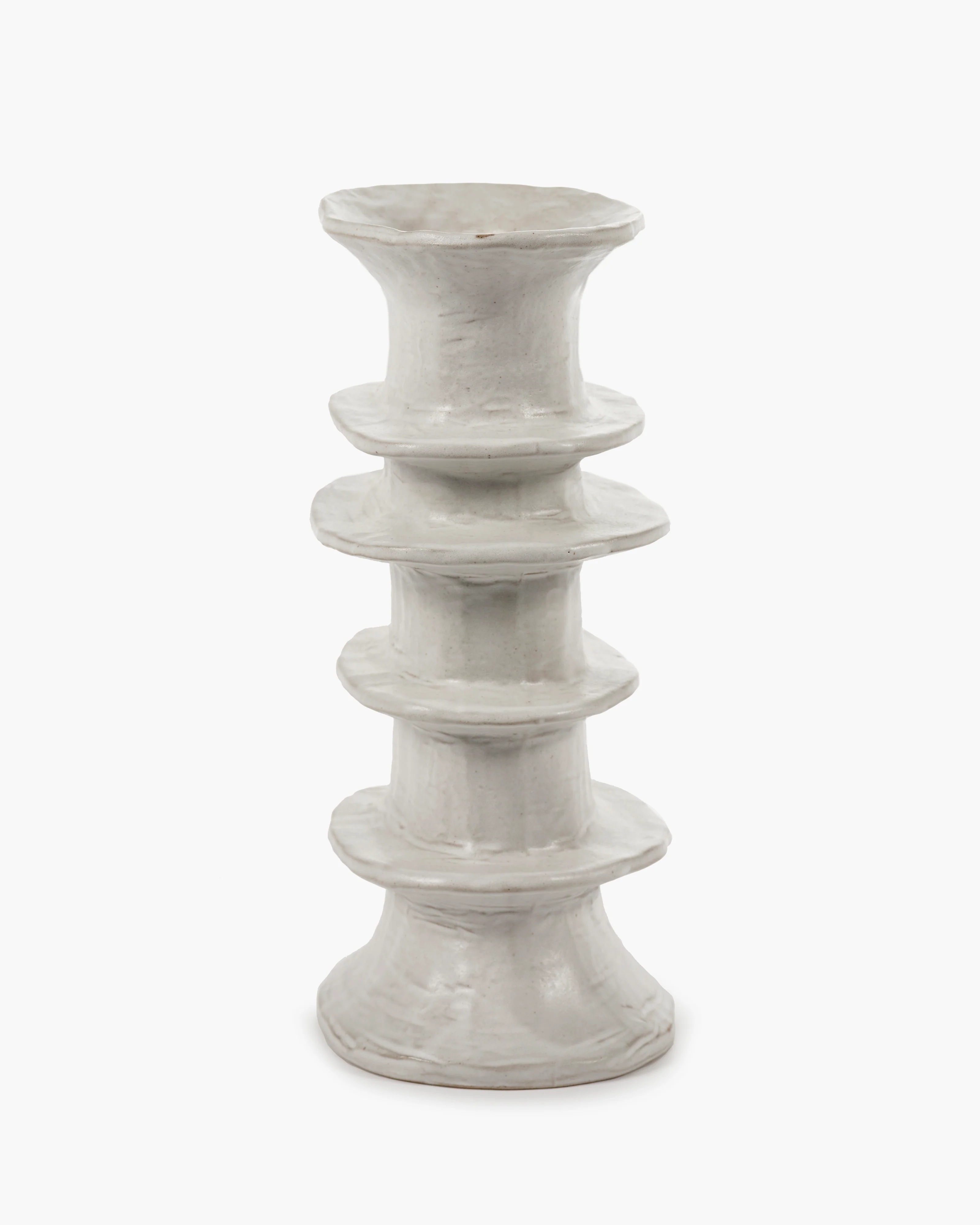 Vase L white Billy 04 - Image 3