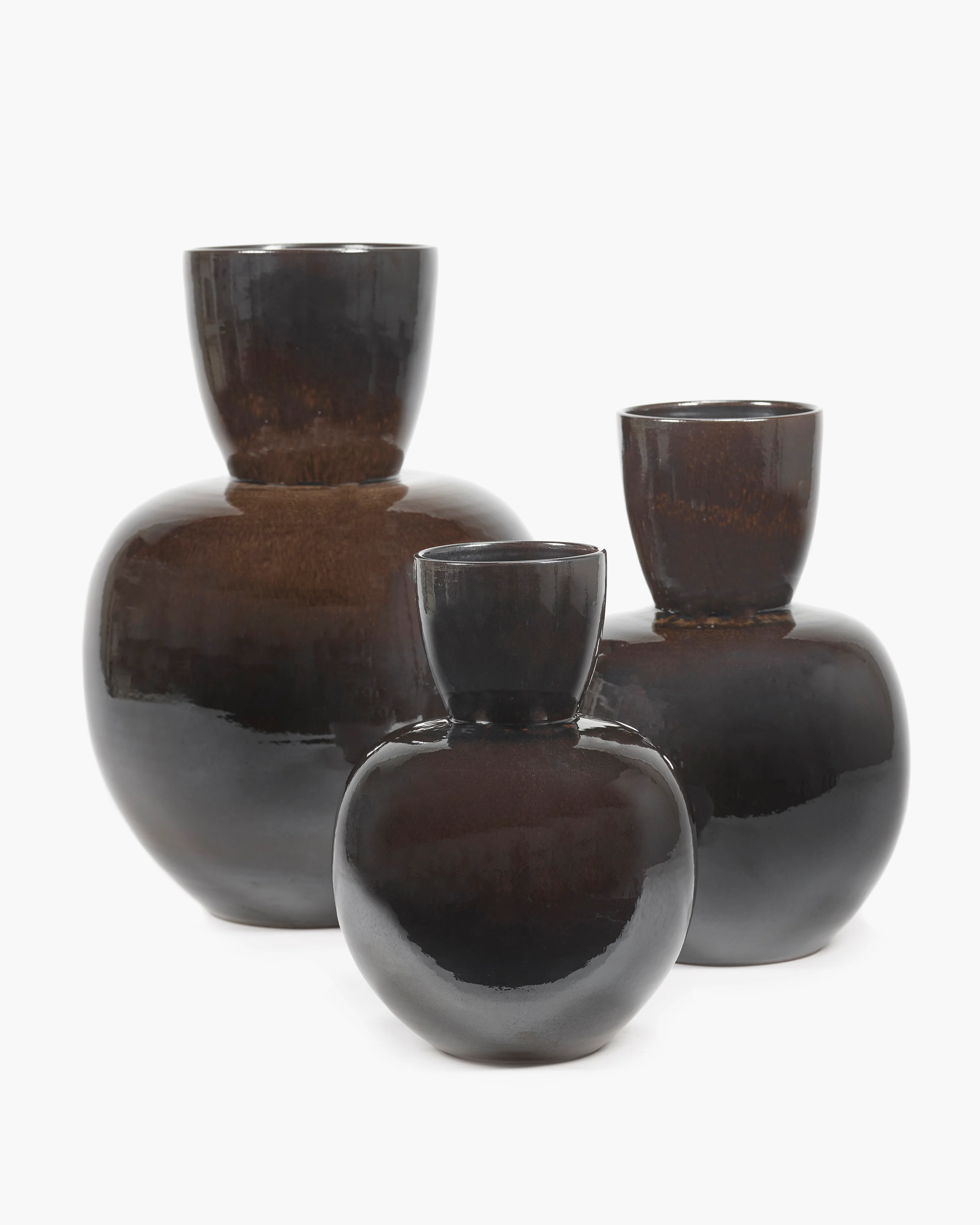 Vase M brow- black Pure - Image 4