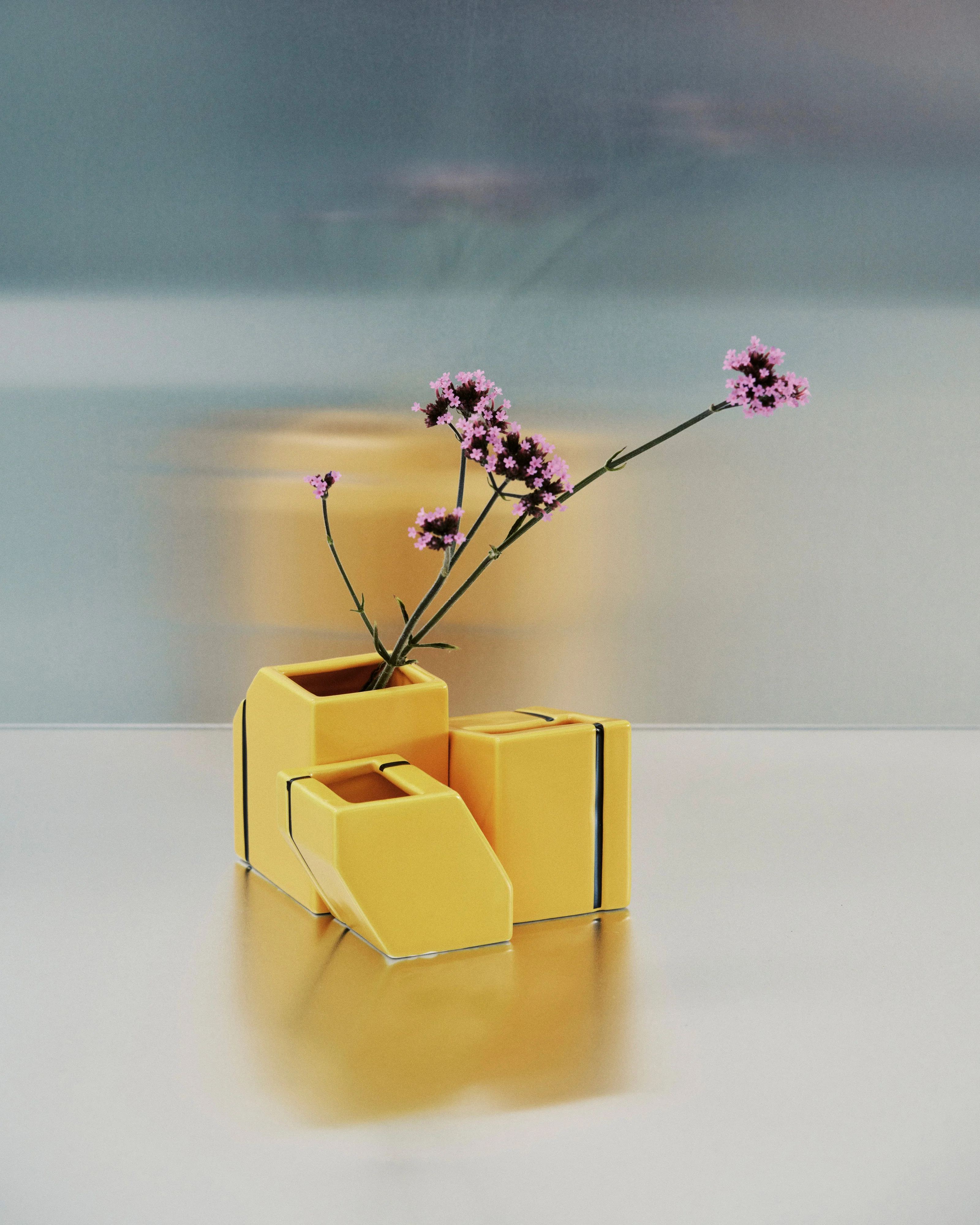 Vase mini ass/3 yellow Silos - Image 2