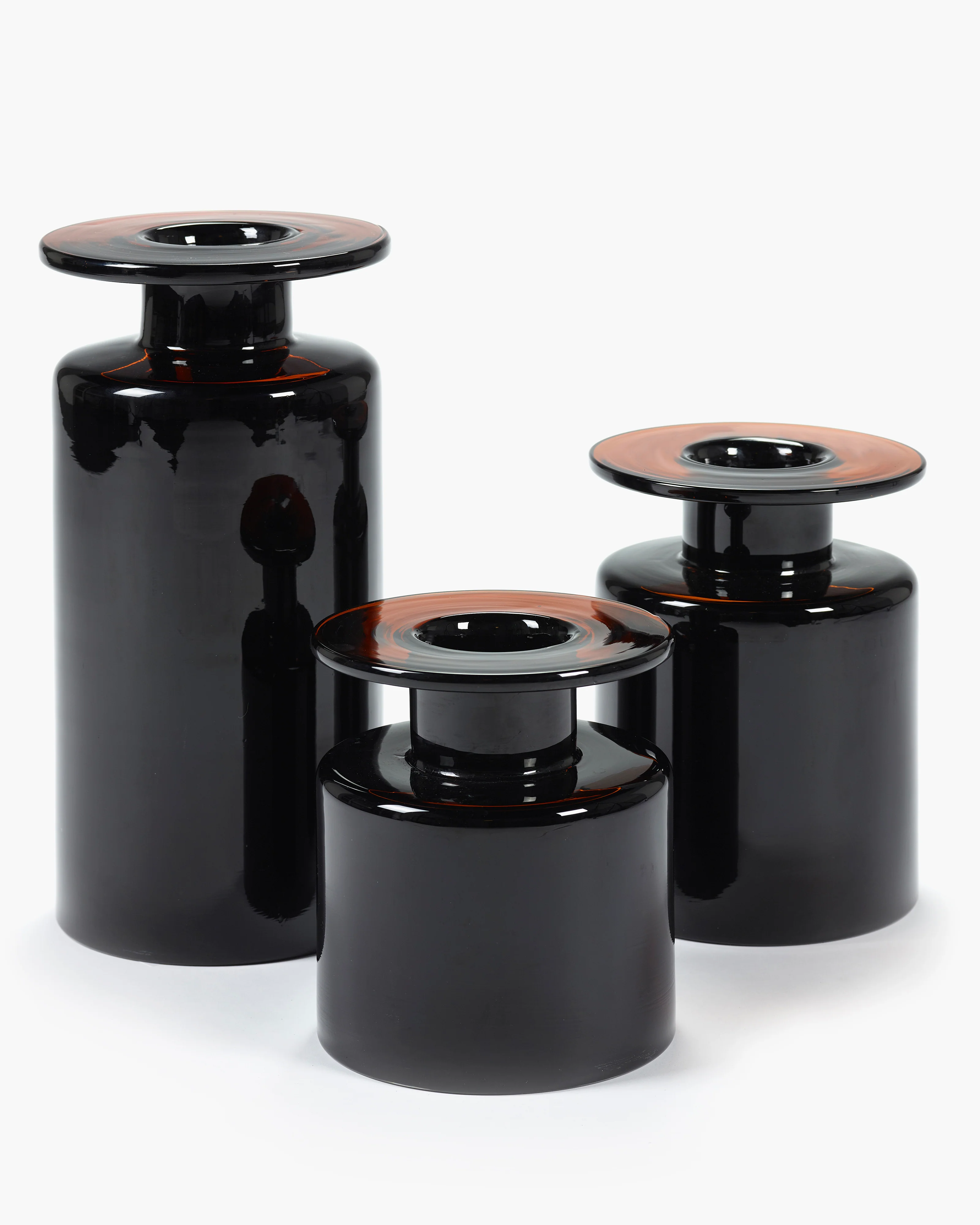 Vase S black/dark brown Wind & fire - Image 3