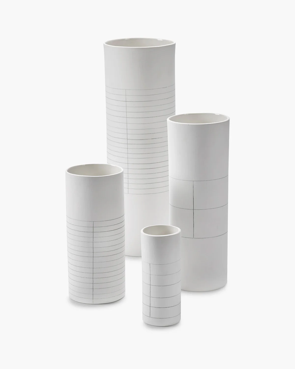 Vase S white - grey Graph - Image 3